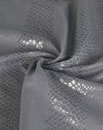 Grey Embossed Snake Fabric 4950