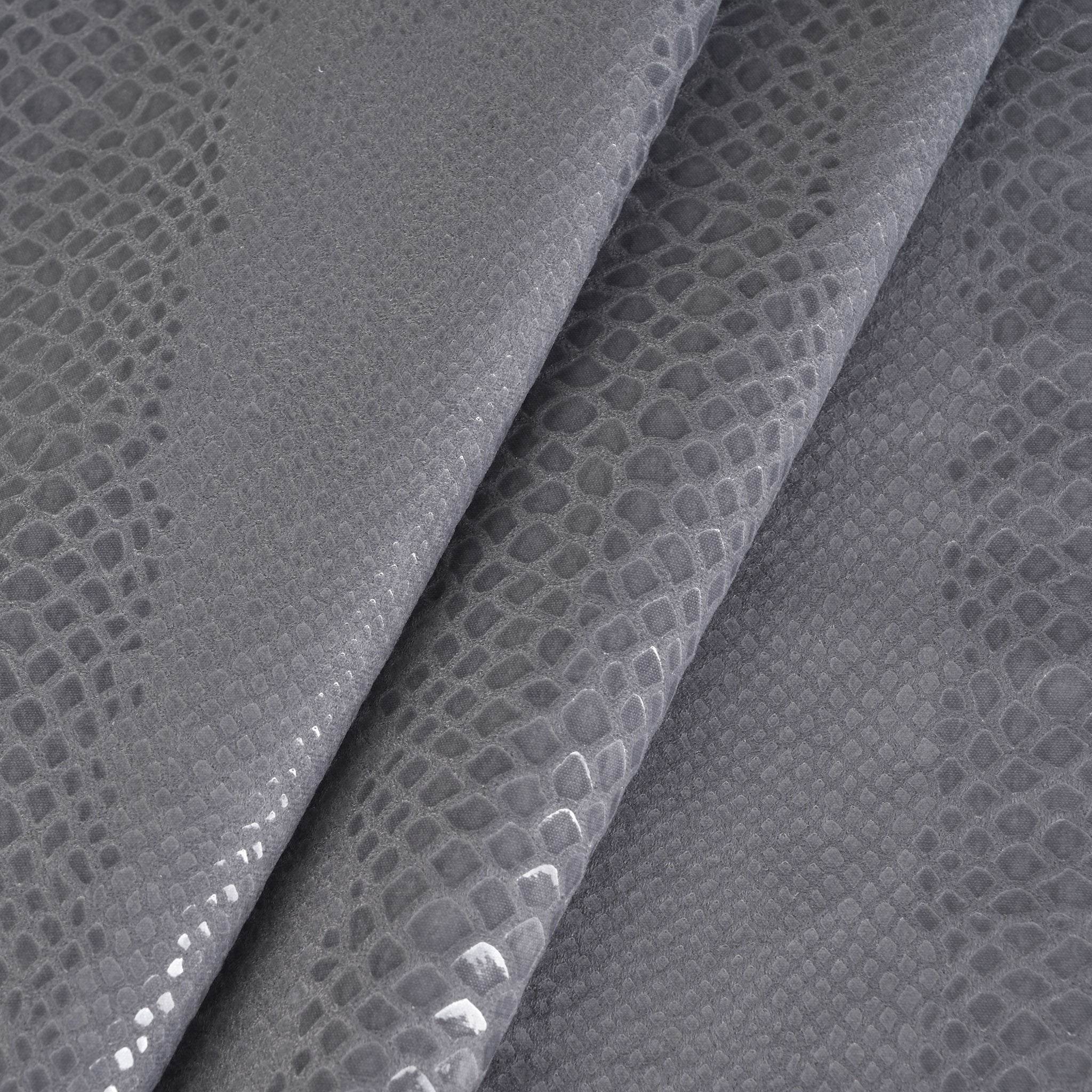 Grey Embossed Snake Fabric 4950