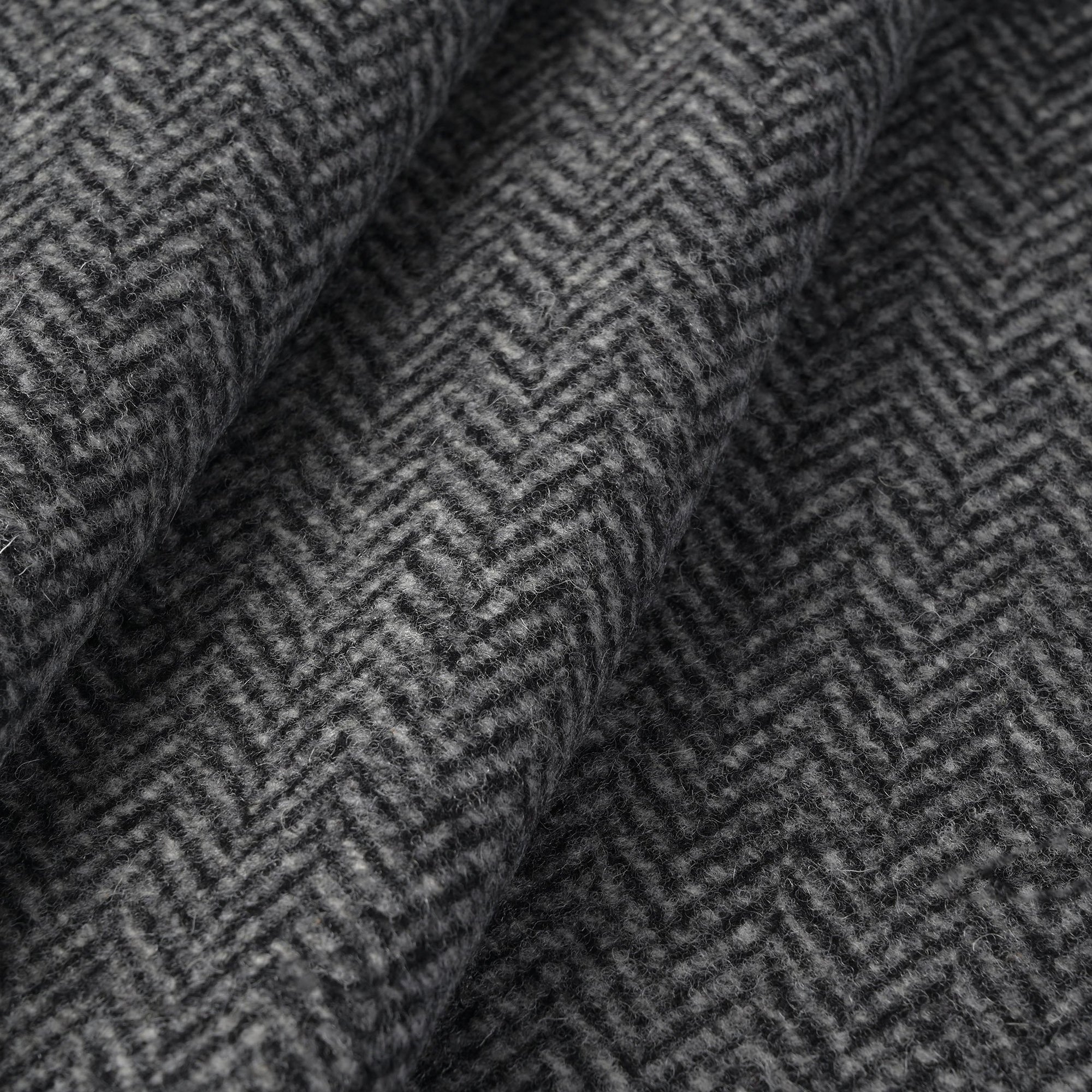 Grey Herringbone Coating Fabric 9823