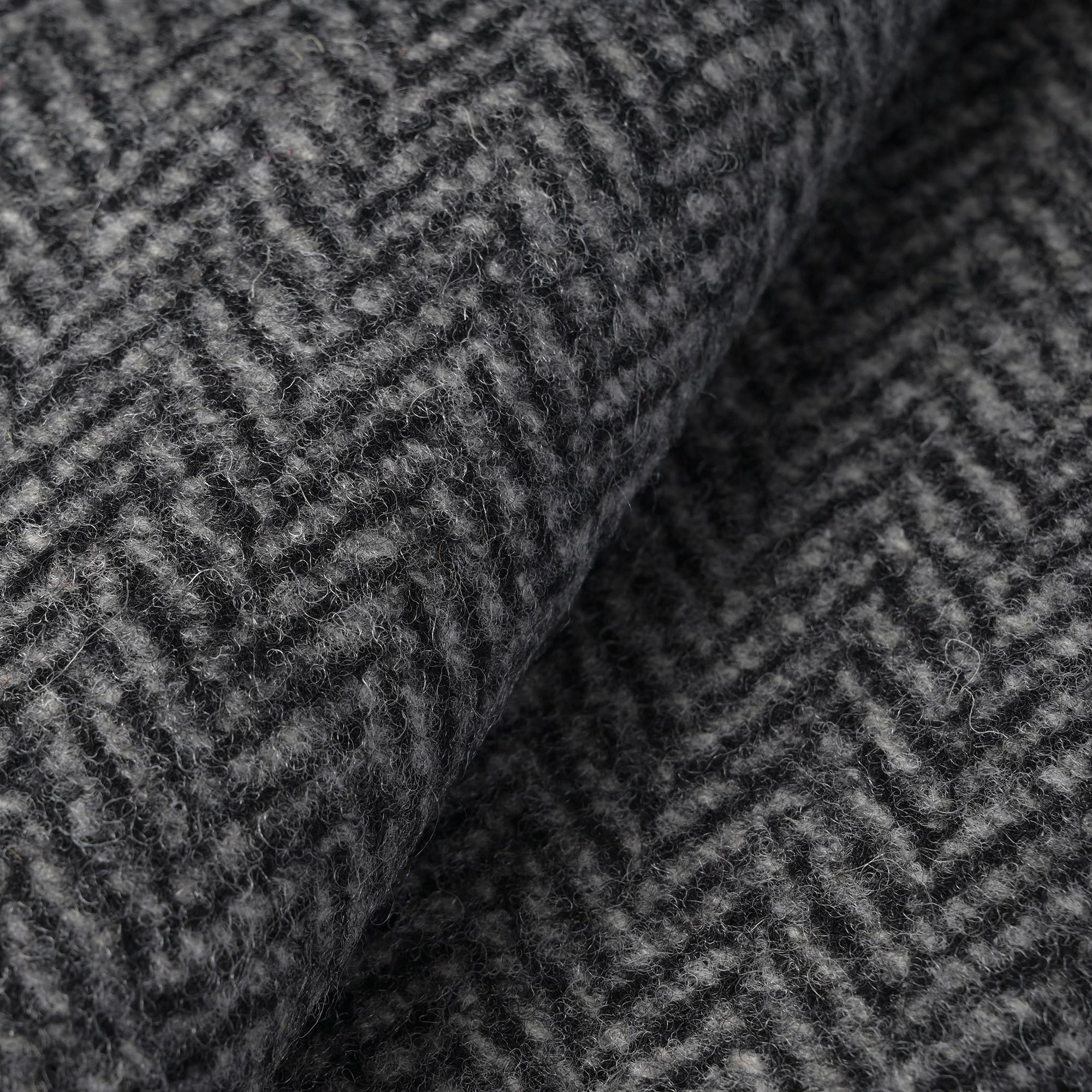 Grey Herringbone Coating Fabric 9823
