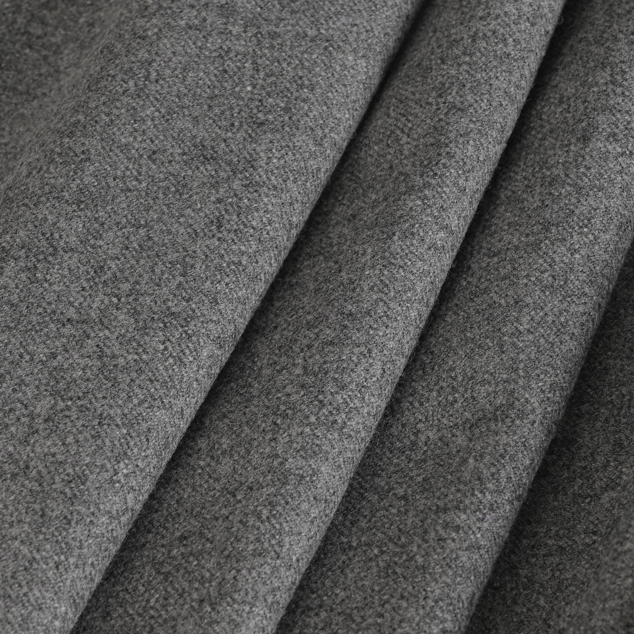 Grey Melange Flannel Twill Fabric 912