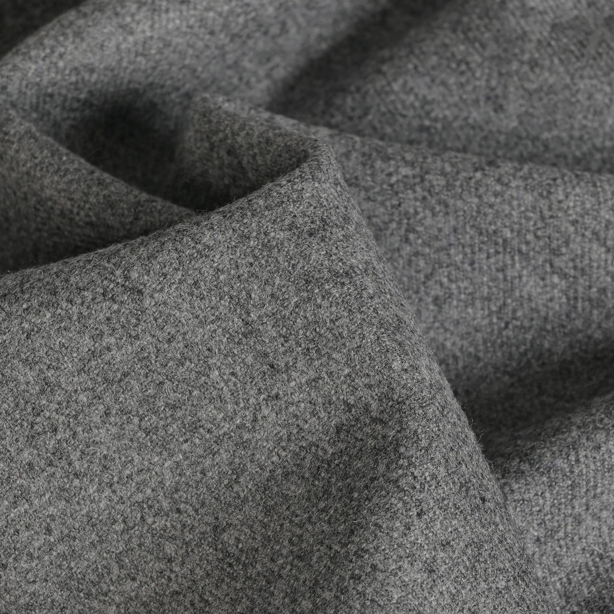 Grey Melange Flannel Twill Fabric 912