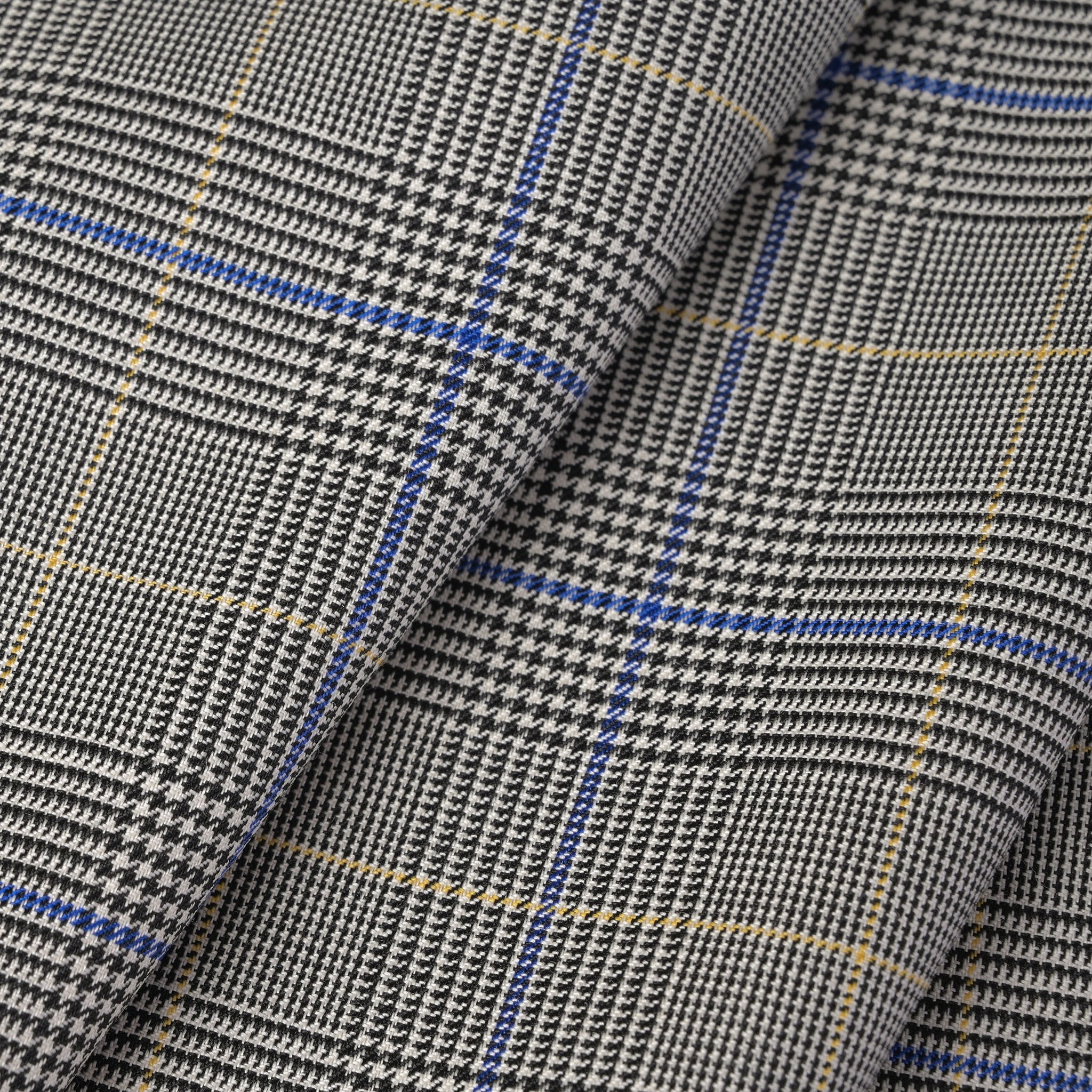 Grey Prince of Wales Suiting Fabric 11111