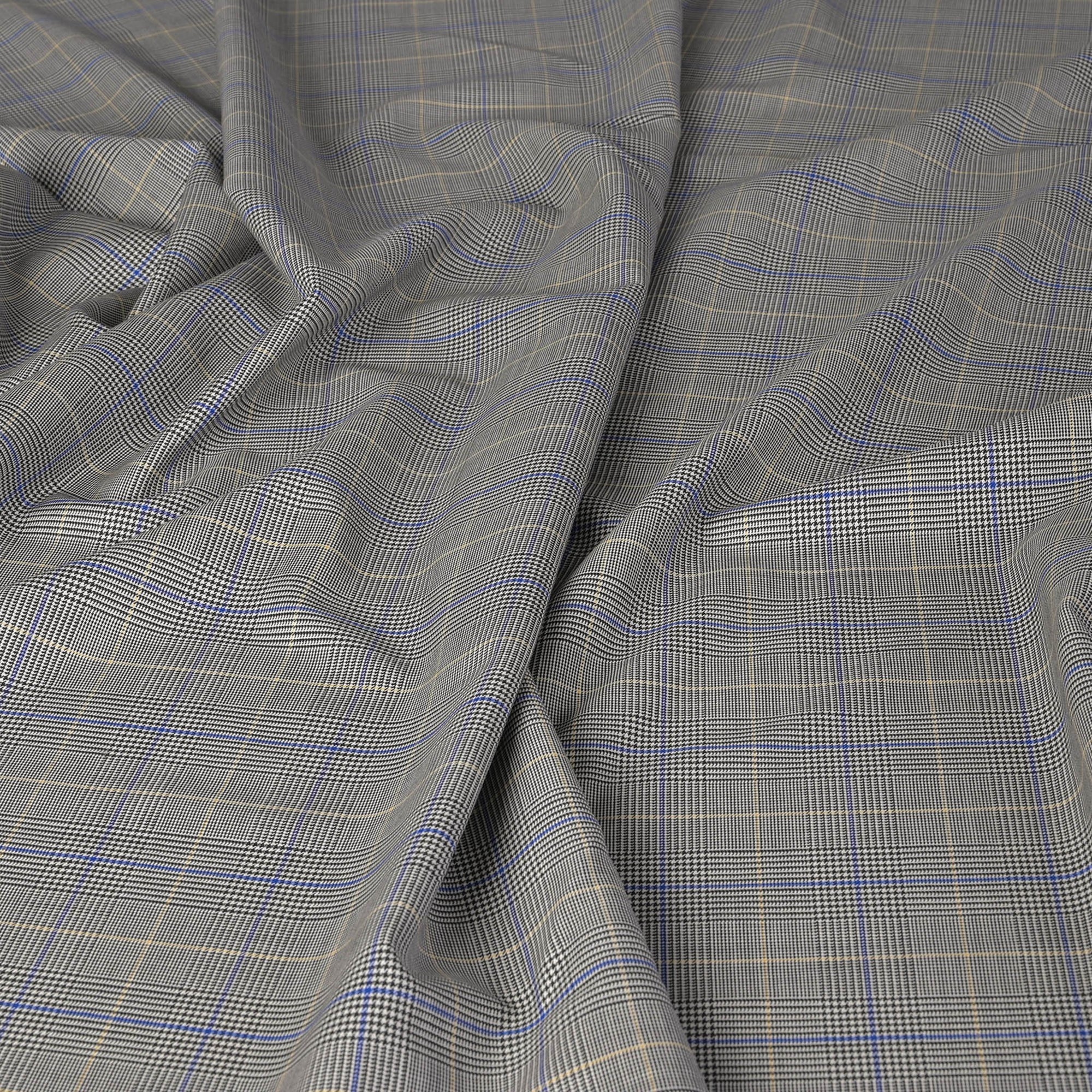 Grey Prince of Wales Suiting Fabric 11111