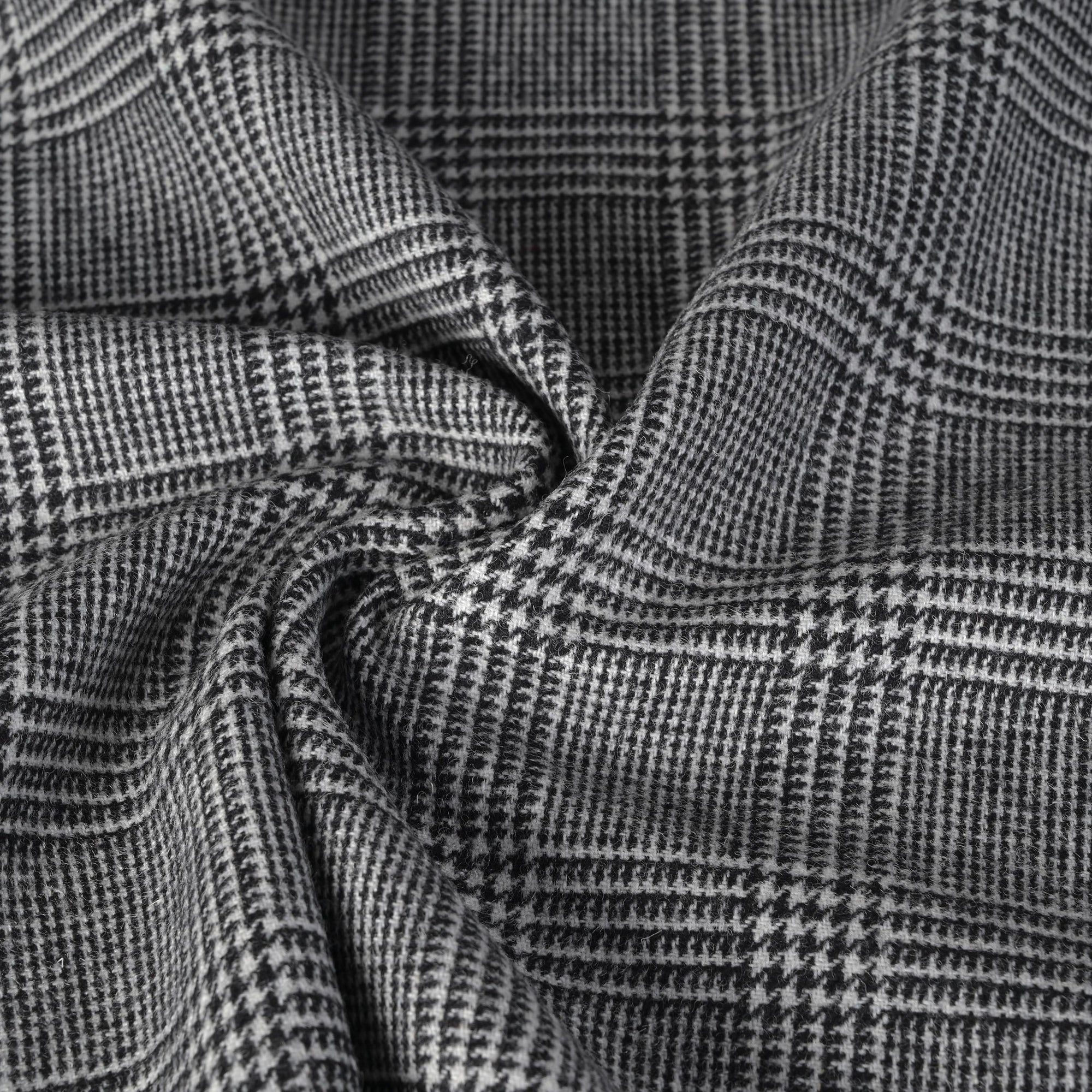 Grey Prince of Wales Suiting Fabric 7978