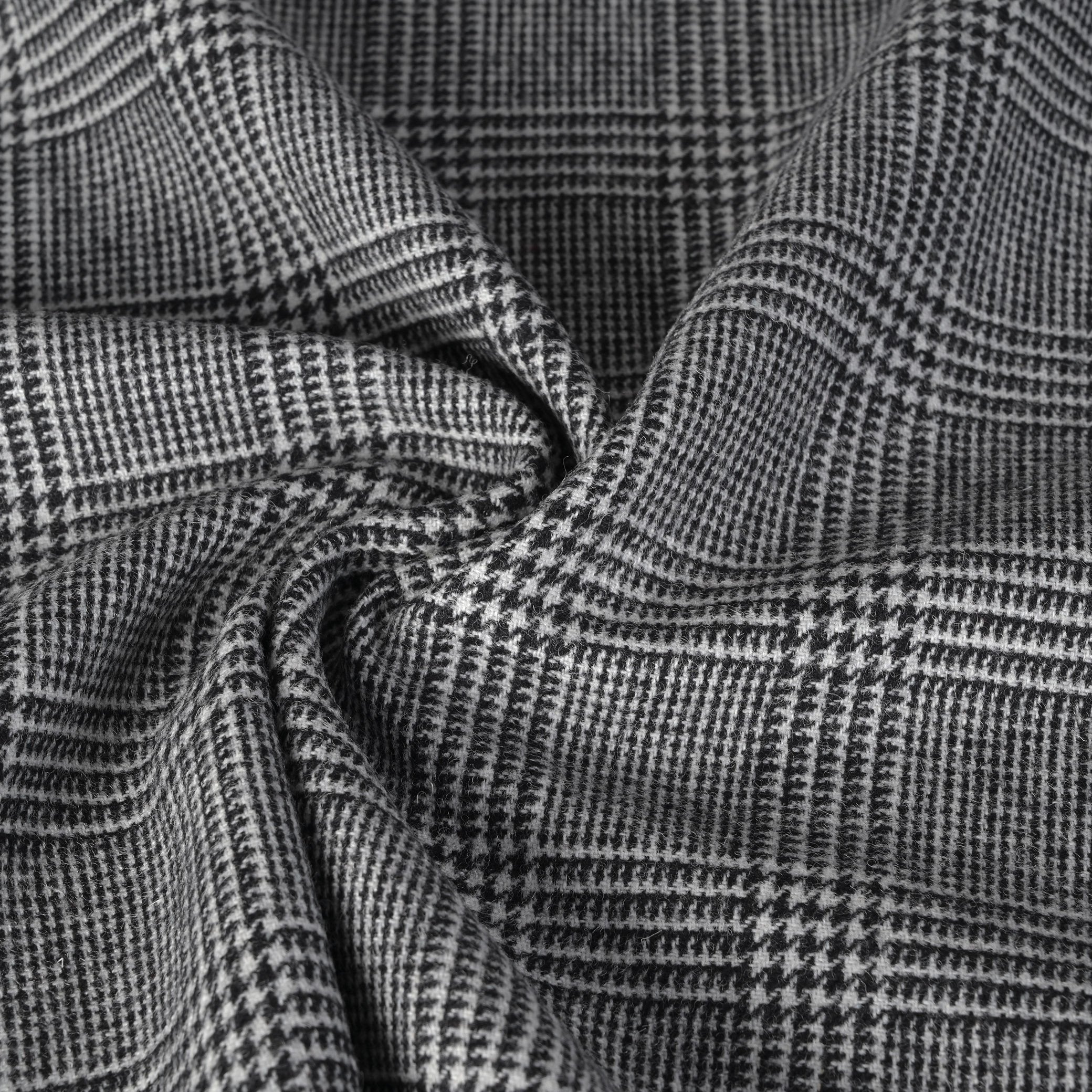 Grey Prince of Wales Suiting Fabric 7978