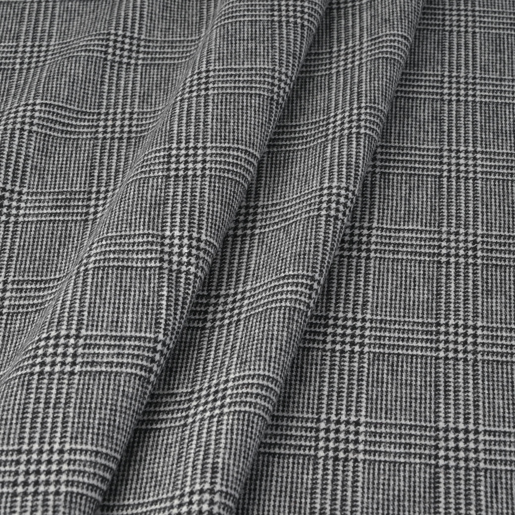 Grey Prince of Wales Suiting Fabric 7978