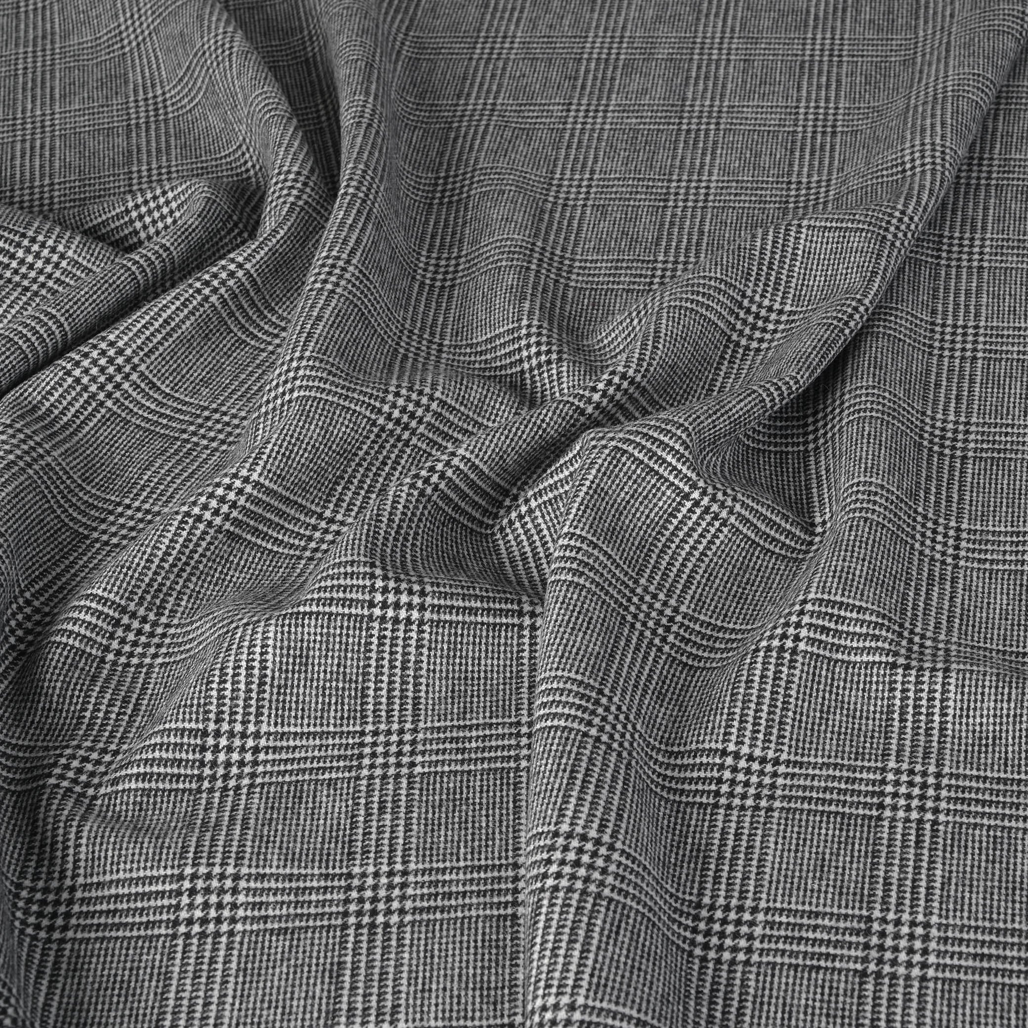 Grey Prince of Wales Suiting Fabric 7978