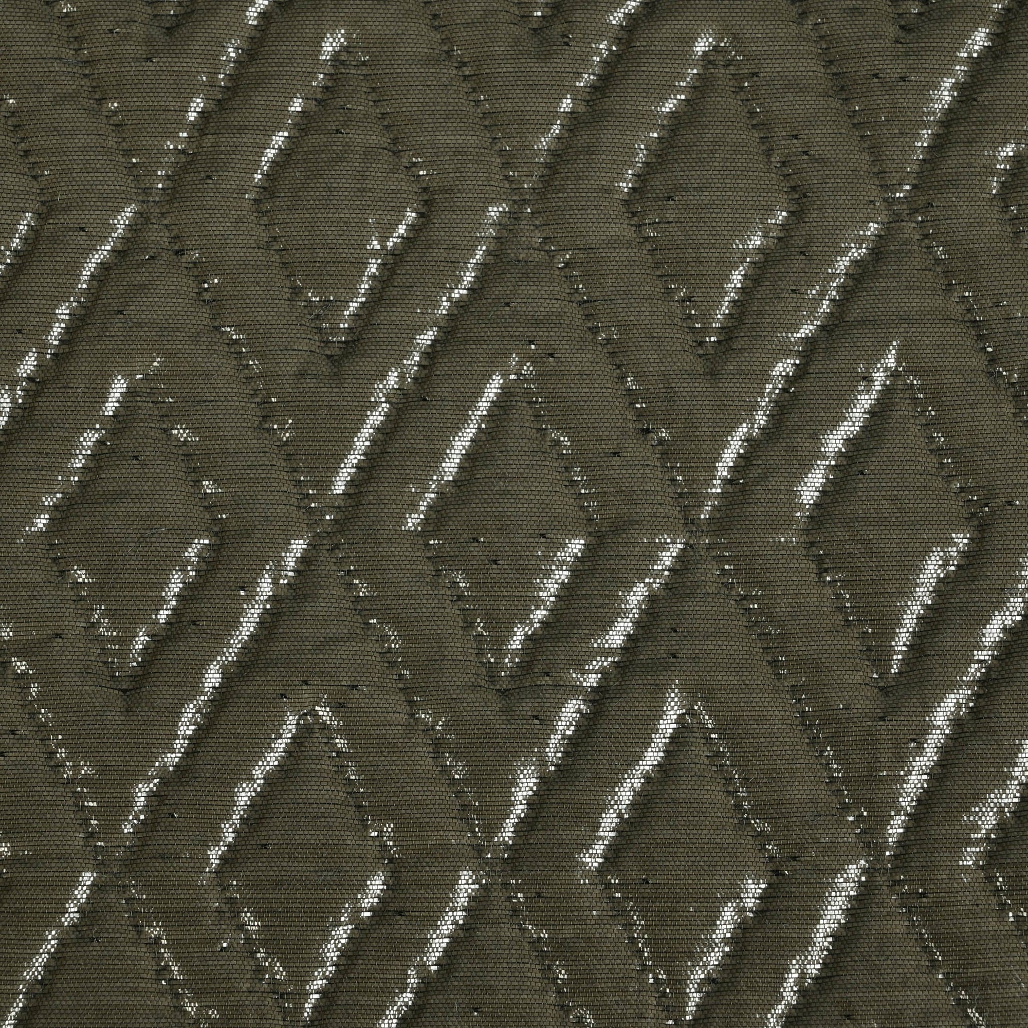 Grey Shiny Quilted Fabric 5138