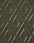 Grey Shiny Quilted Fabric 5138