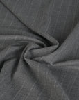 Grey Striped Suiting Fabric 4666