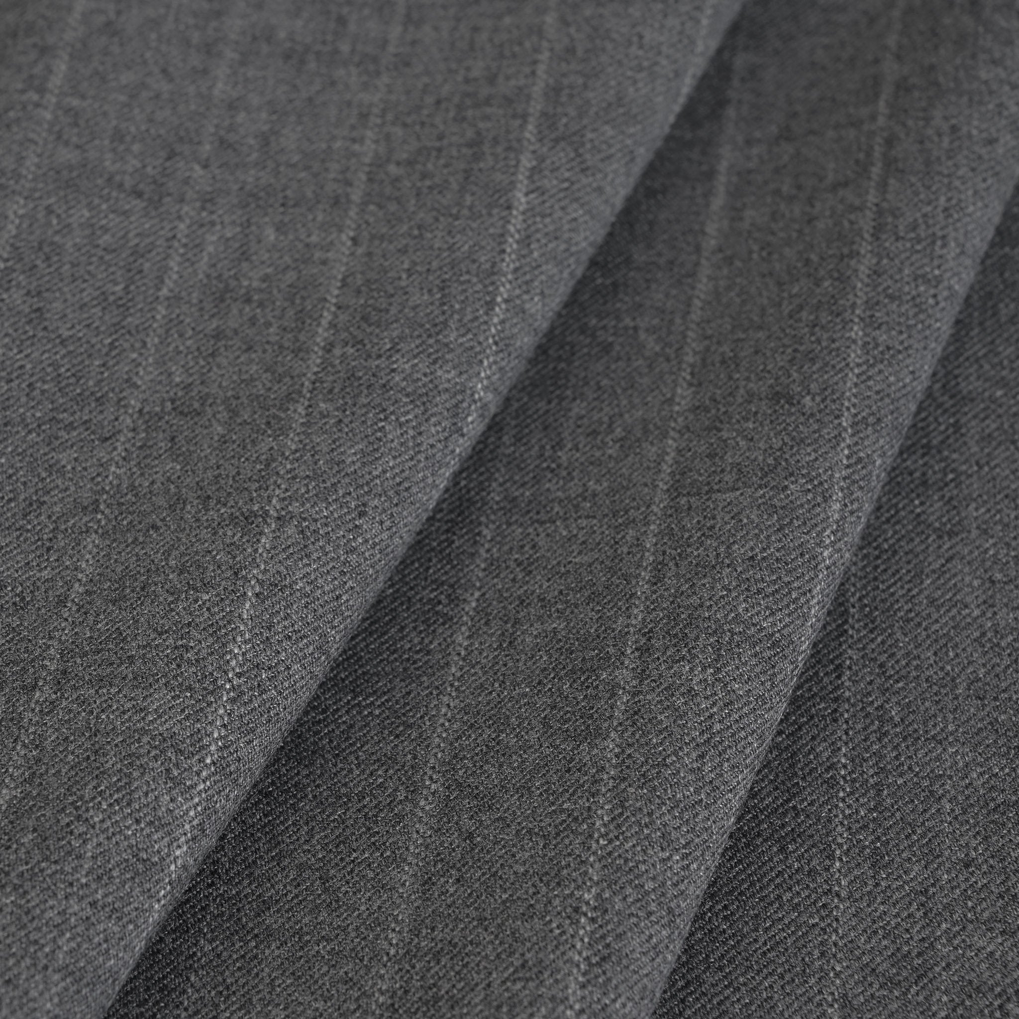 Grey Striped Suiting Fabric 4666