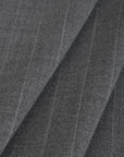 Grey Striped Suiting Fabric 4666