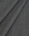 Grey Striped Suiting Fabric 4666