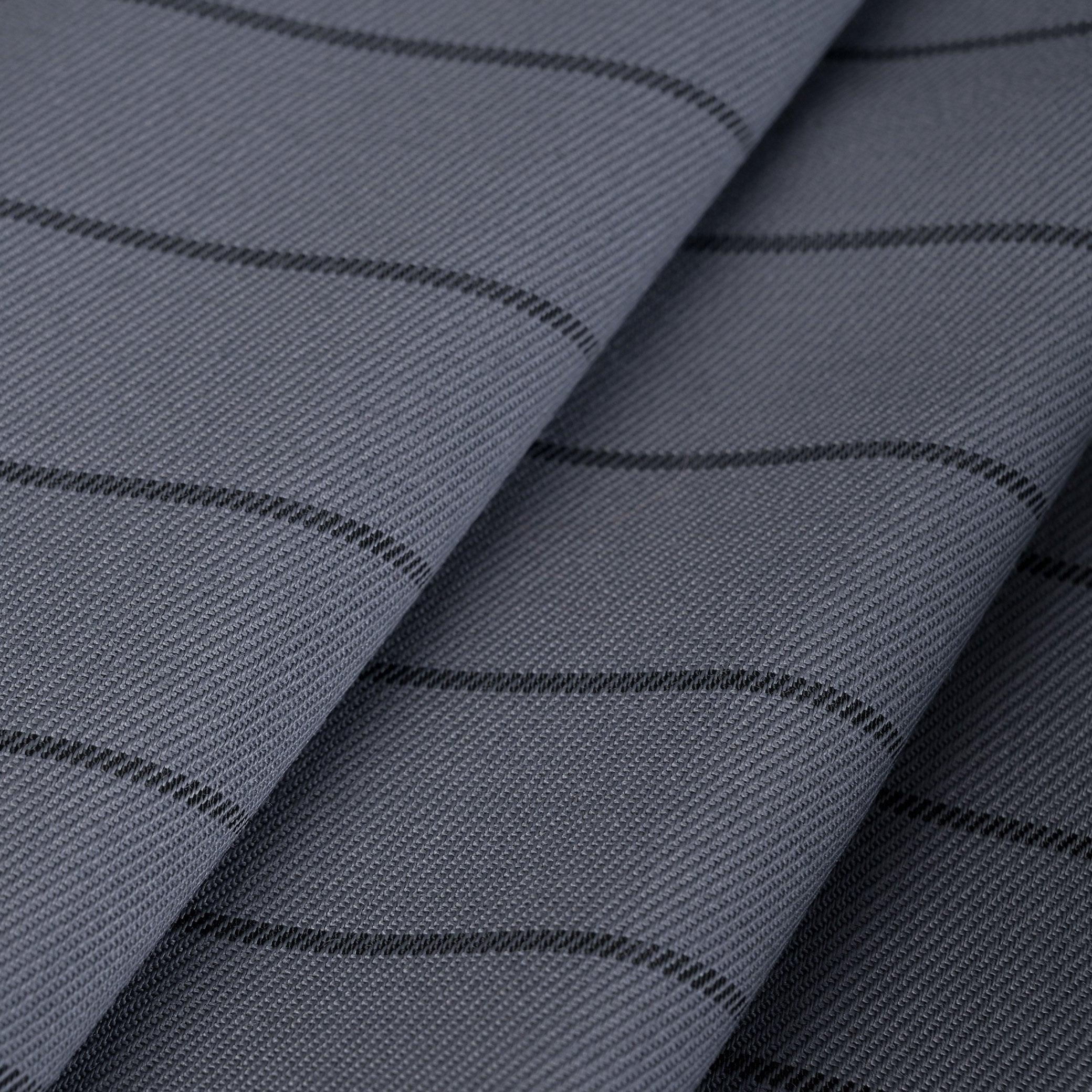 Grey Striped Suiting Fabric 4693
