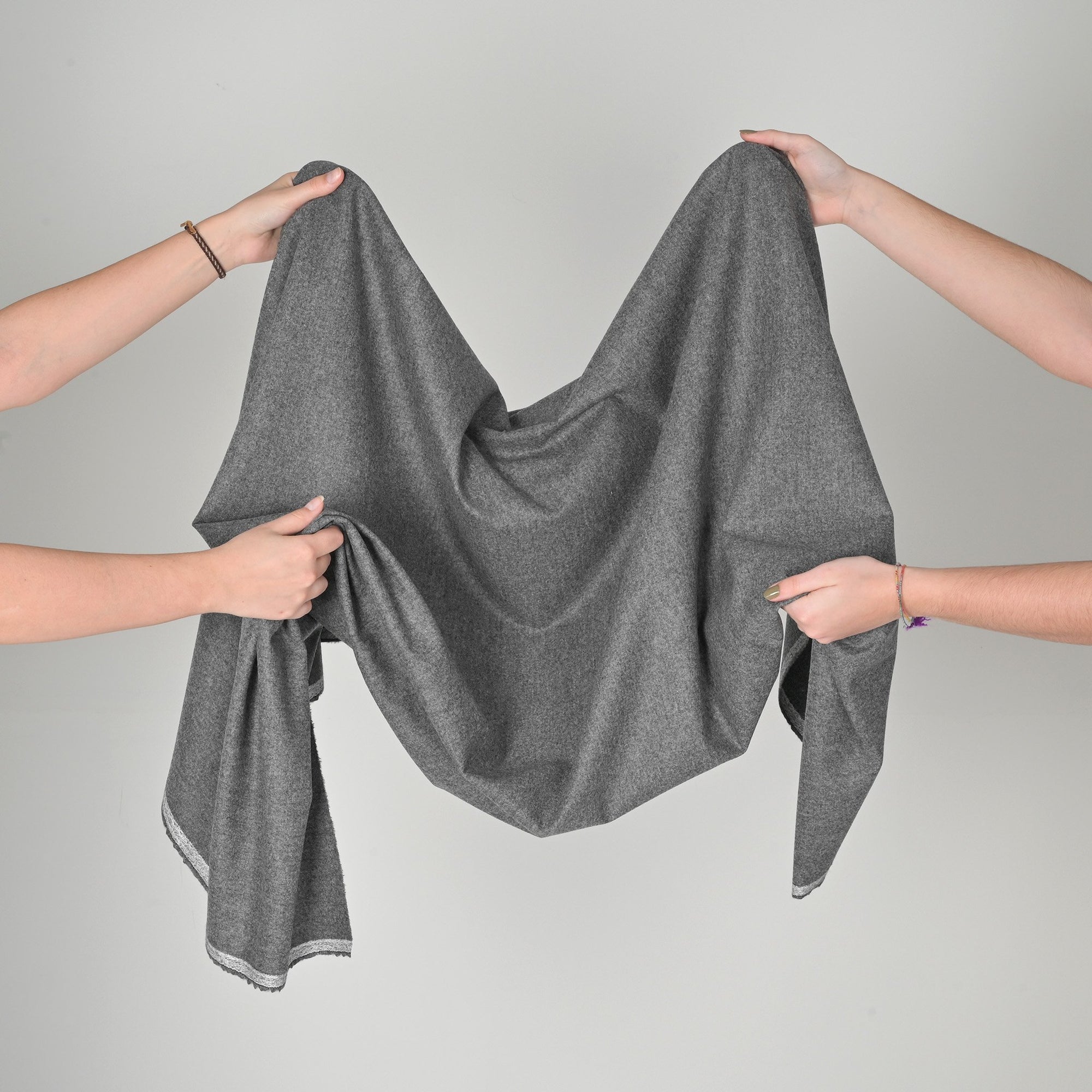 Grey Woollen Suiting Fabric 11094