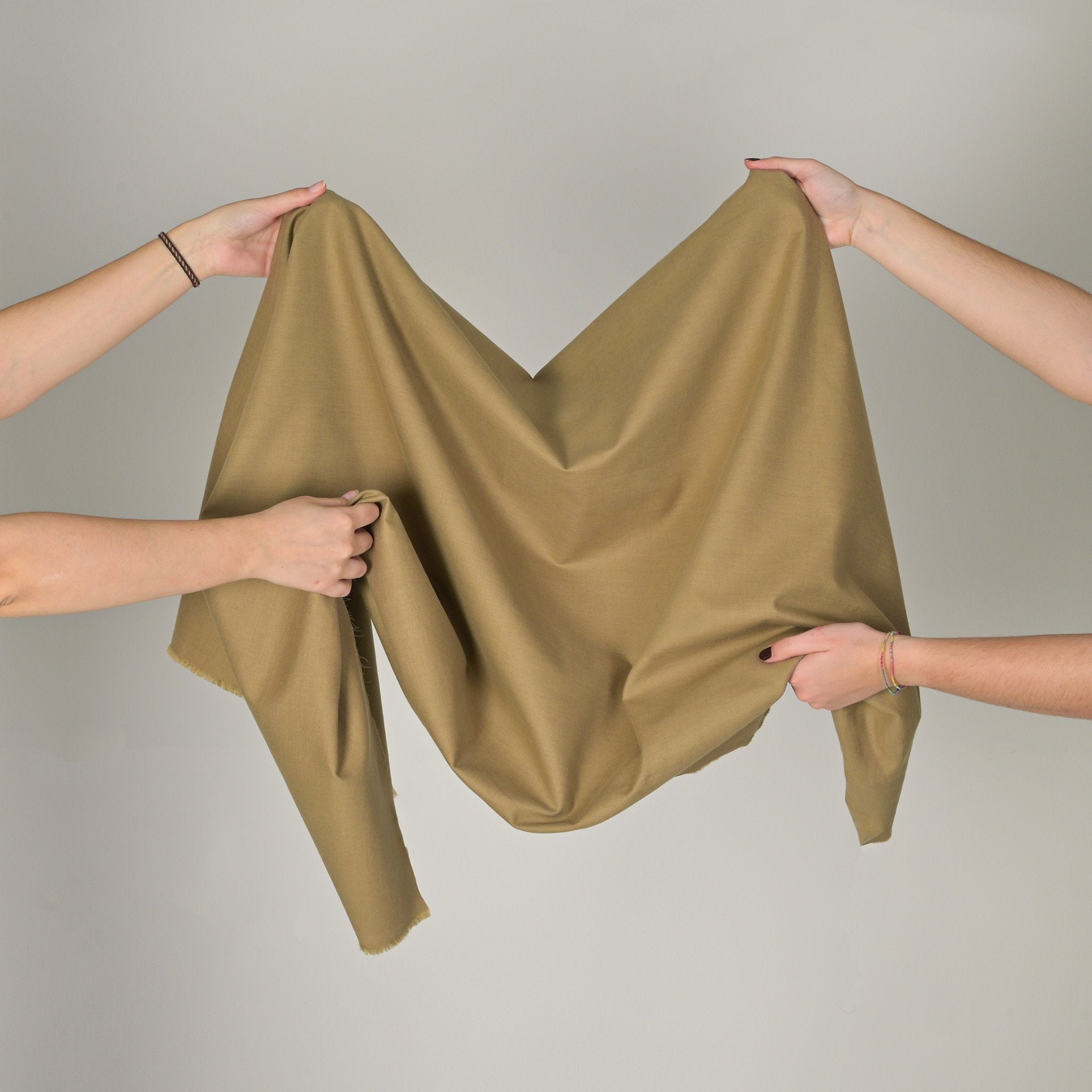 Khaki Beige Twill Suiting Fabric 3788