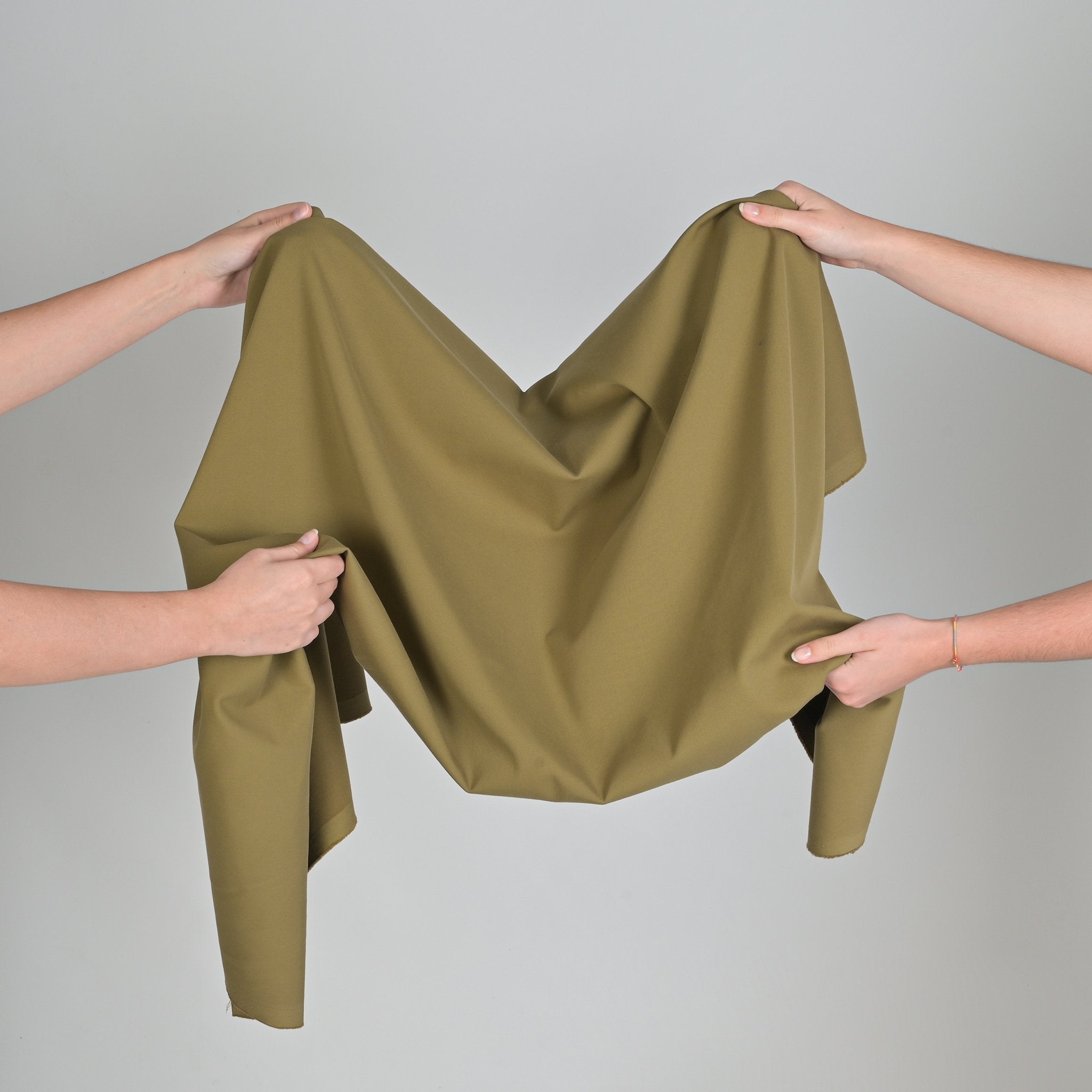 Khaki Green Twill Fabric 95260