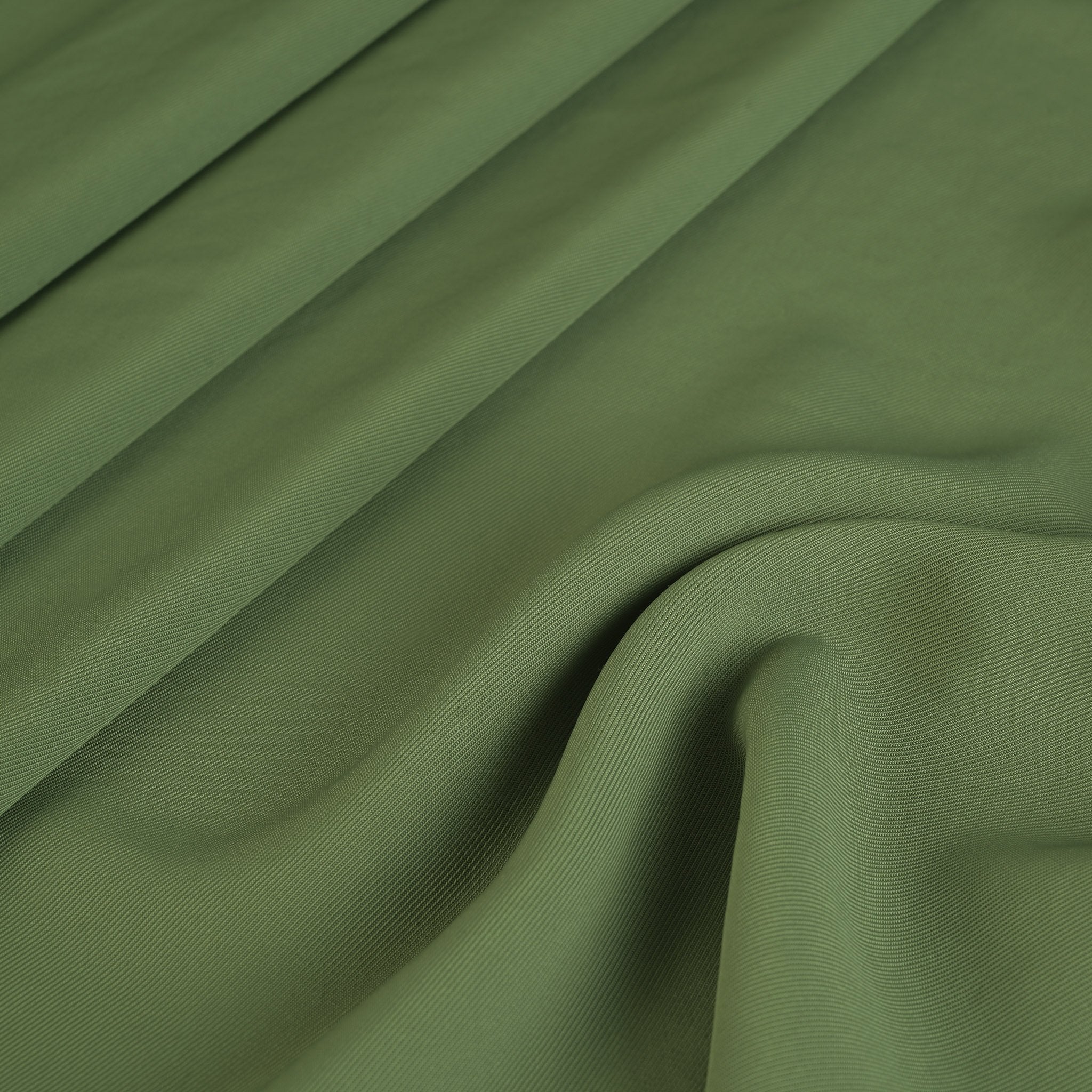 Khaki Green Twill Fabric 9687