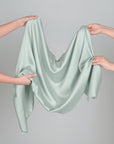 Mint Satin Twill Fabric 4255