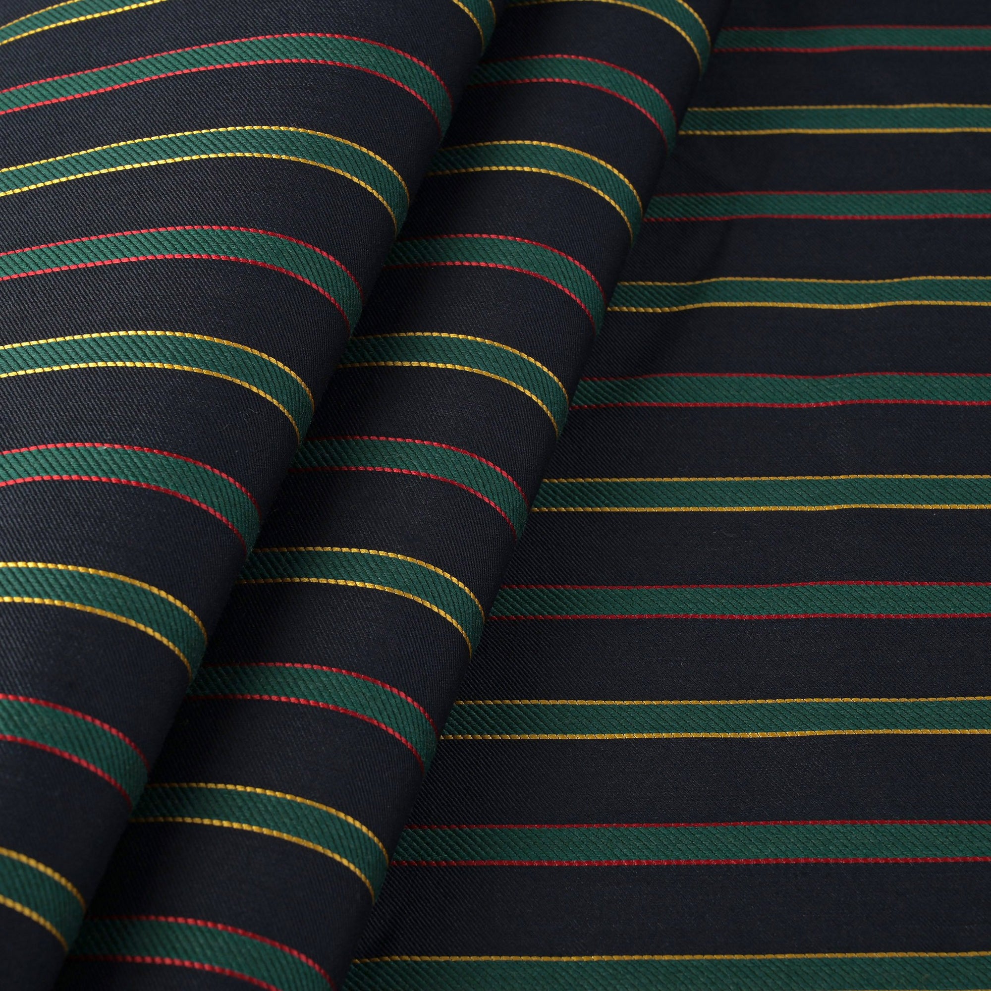 Multicolor Striped Suiting Fabric 2533