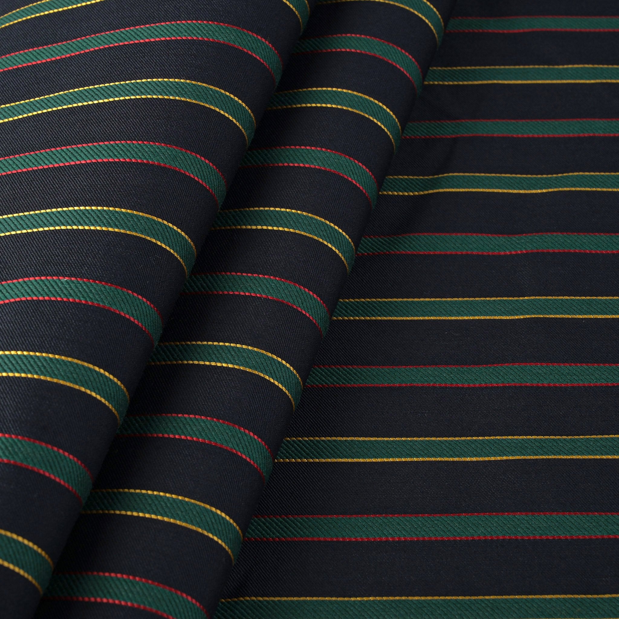 Multicolor Striped Suiting Fabric 2533
