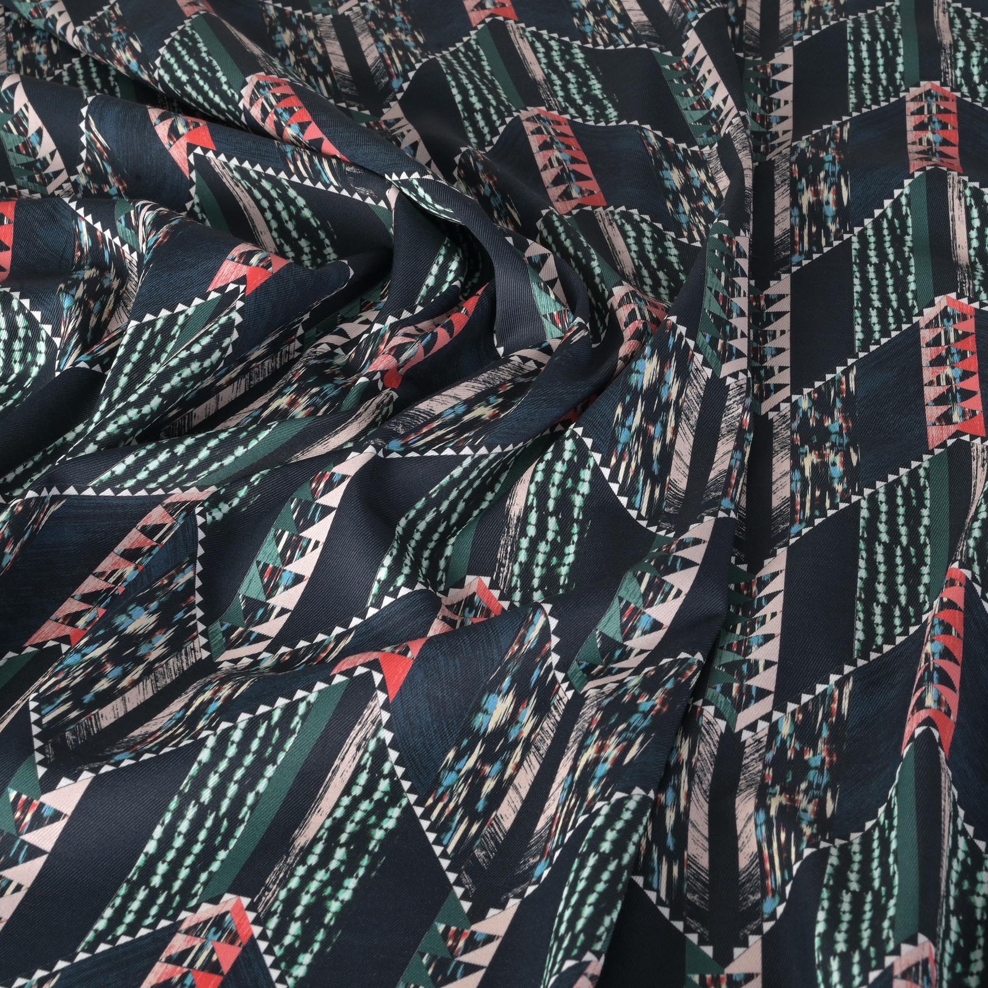 Multicolour Print Twill Fabric 1377
