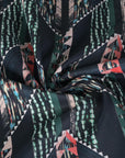 Multicolour Print Twill Fabric 1377