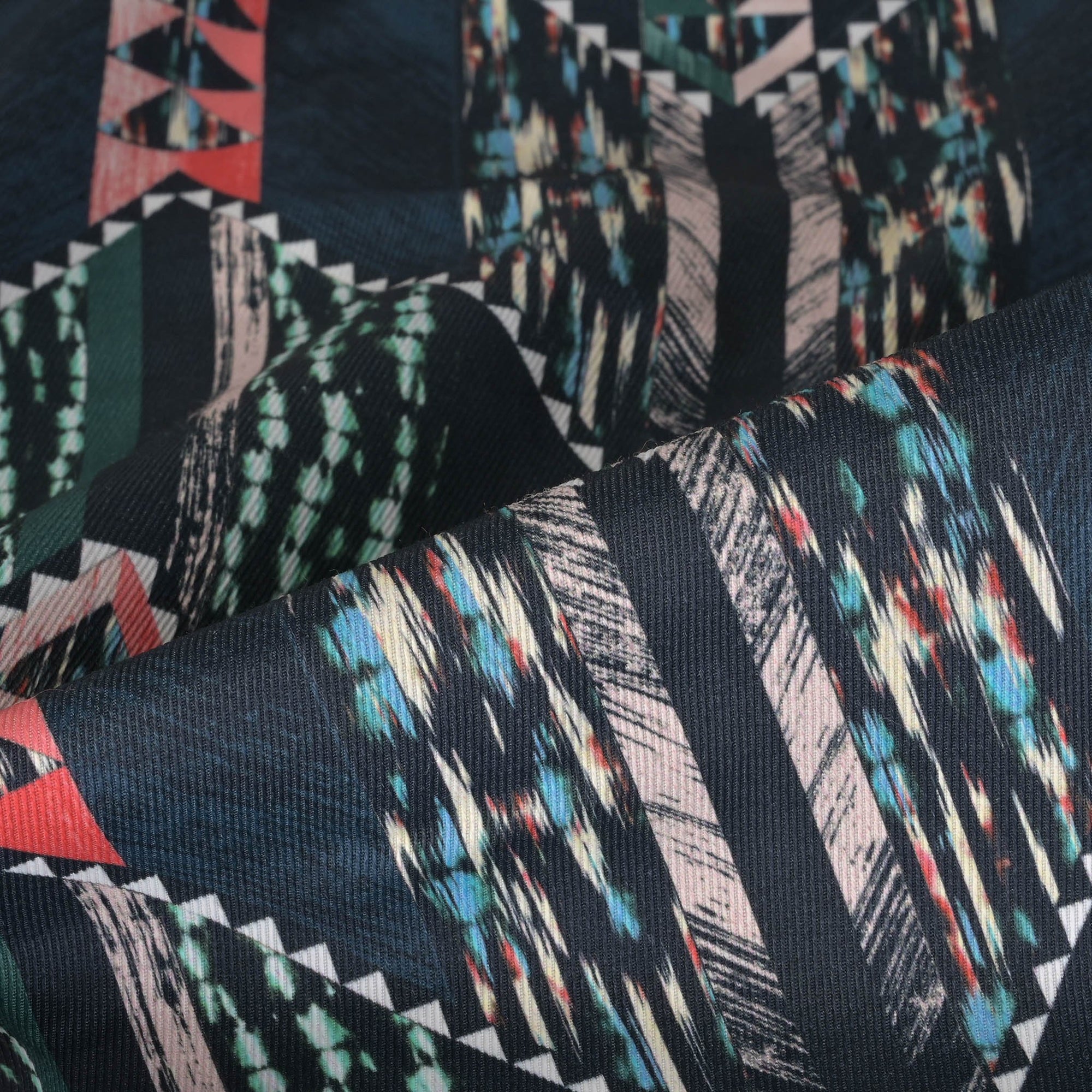 Multicolour Print Twill Fabric 1377