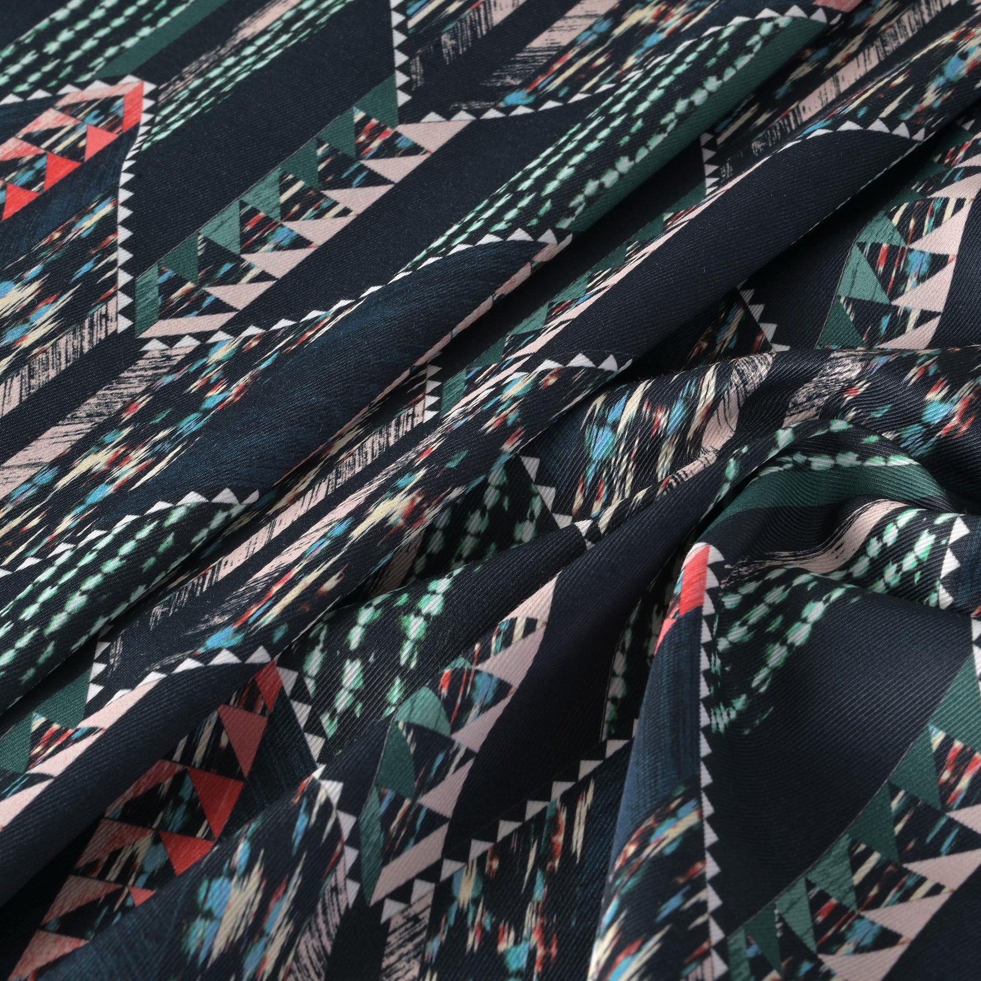 Multicolour Print Twill Fabric 1377