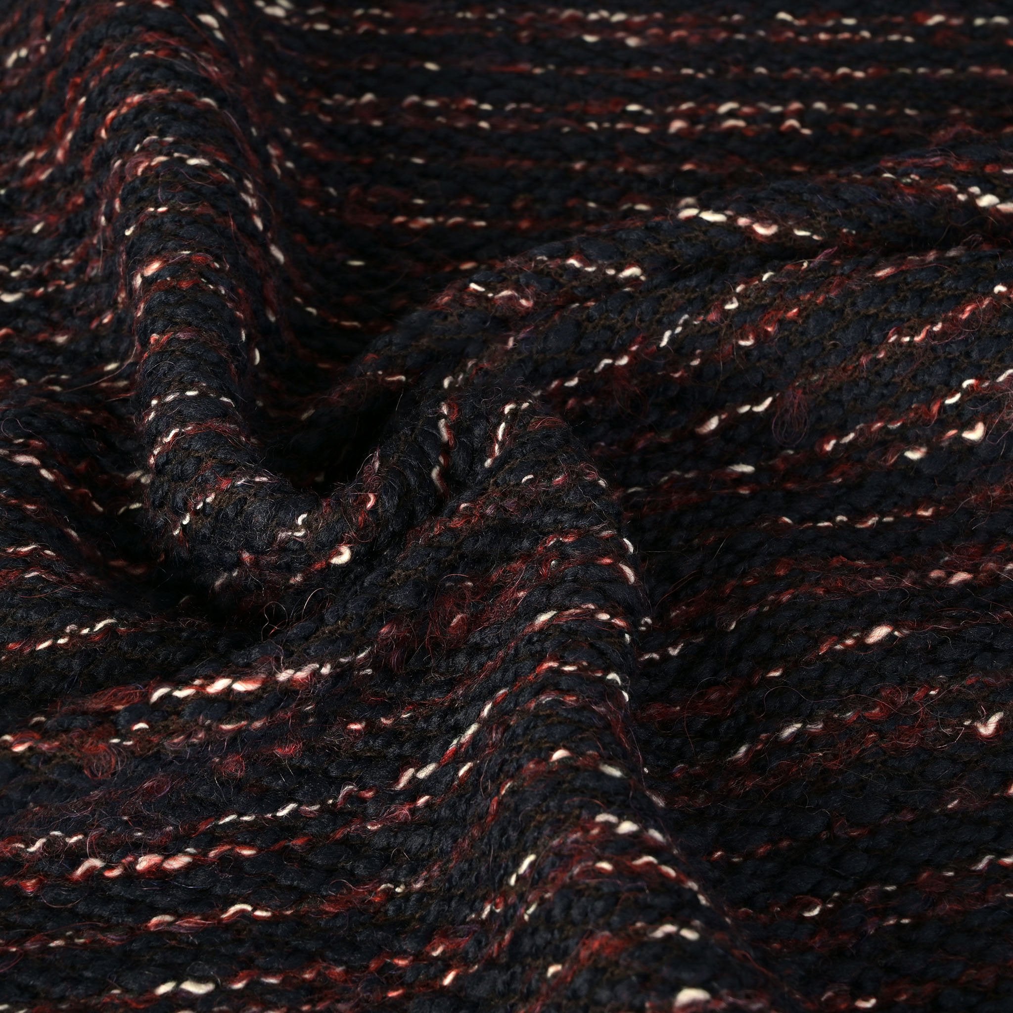 Navy Bouclé Fabric 3997