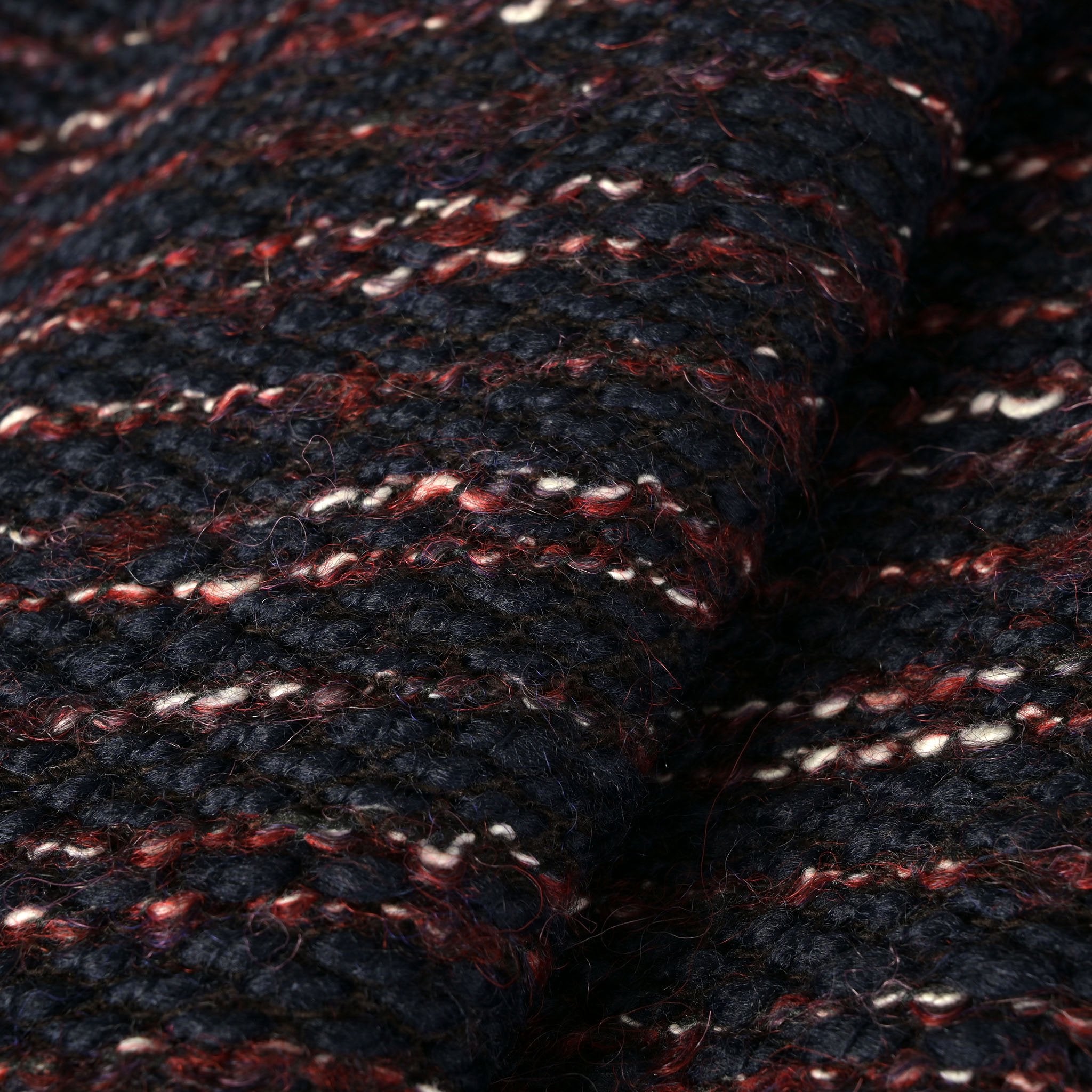 Navy Bouclé Fabric 3997