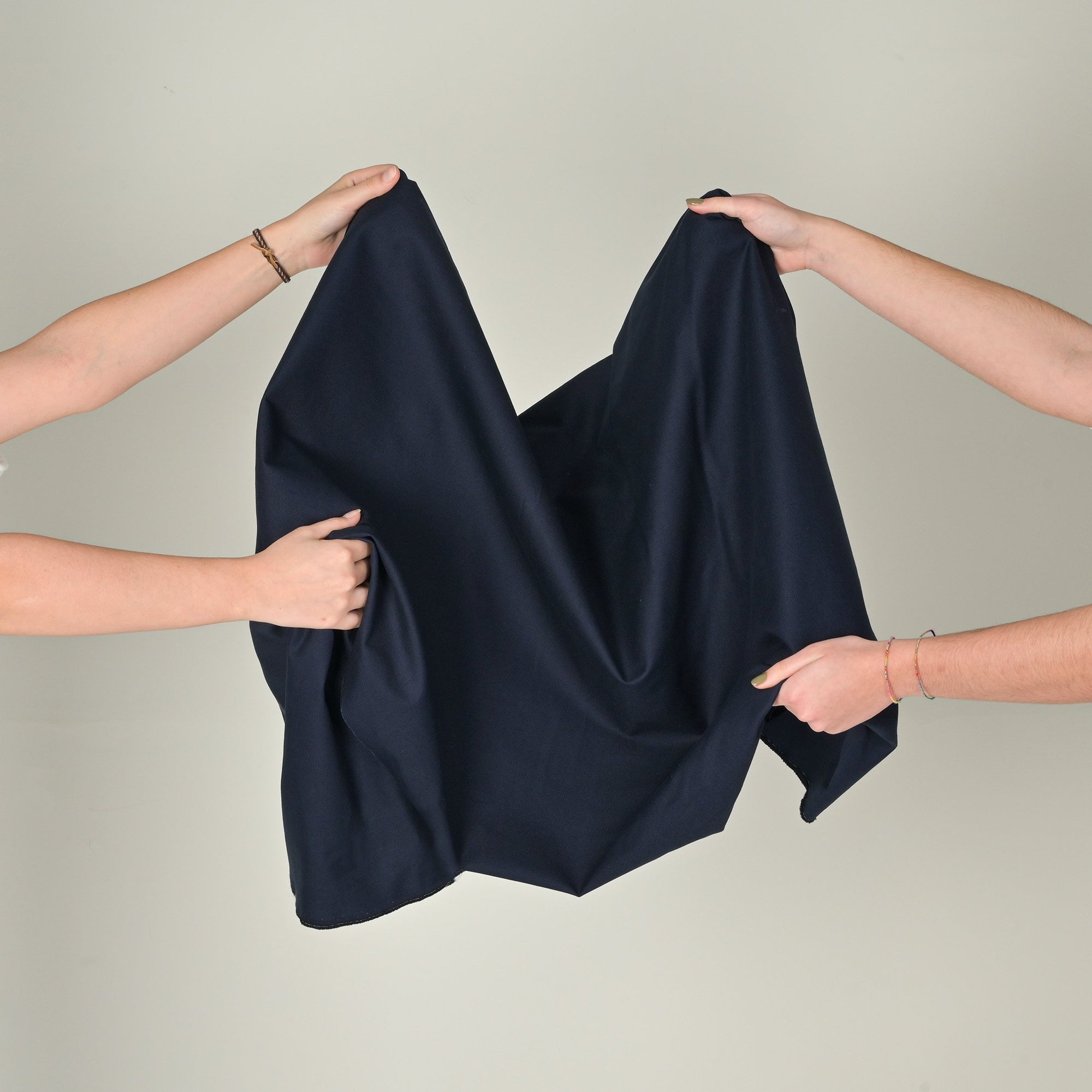 Navy Canvas Cotton Fabric 11122