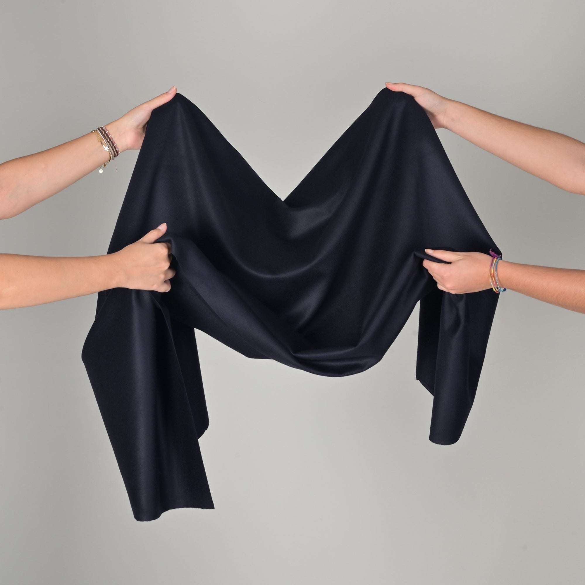 Navy Cashmere Melton Fabric 12059