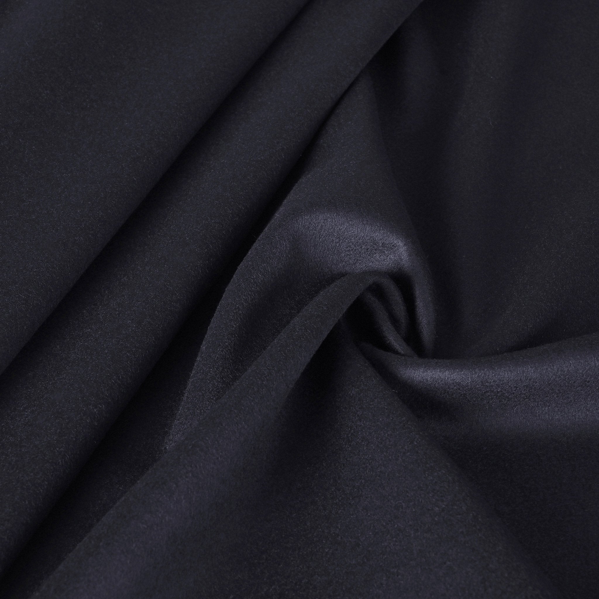 Navy Cashmere Melton Fabric 12059