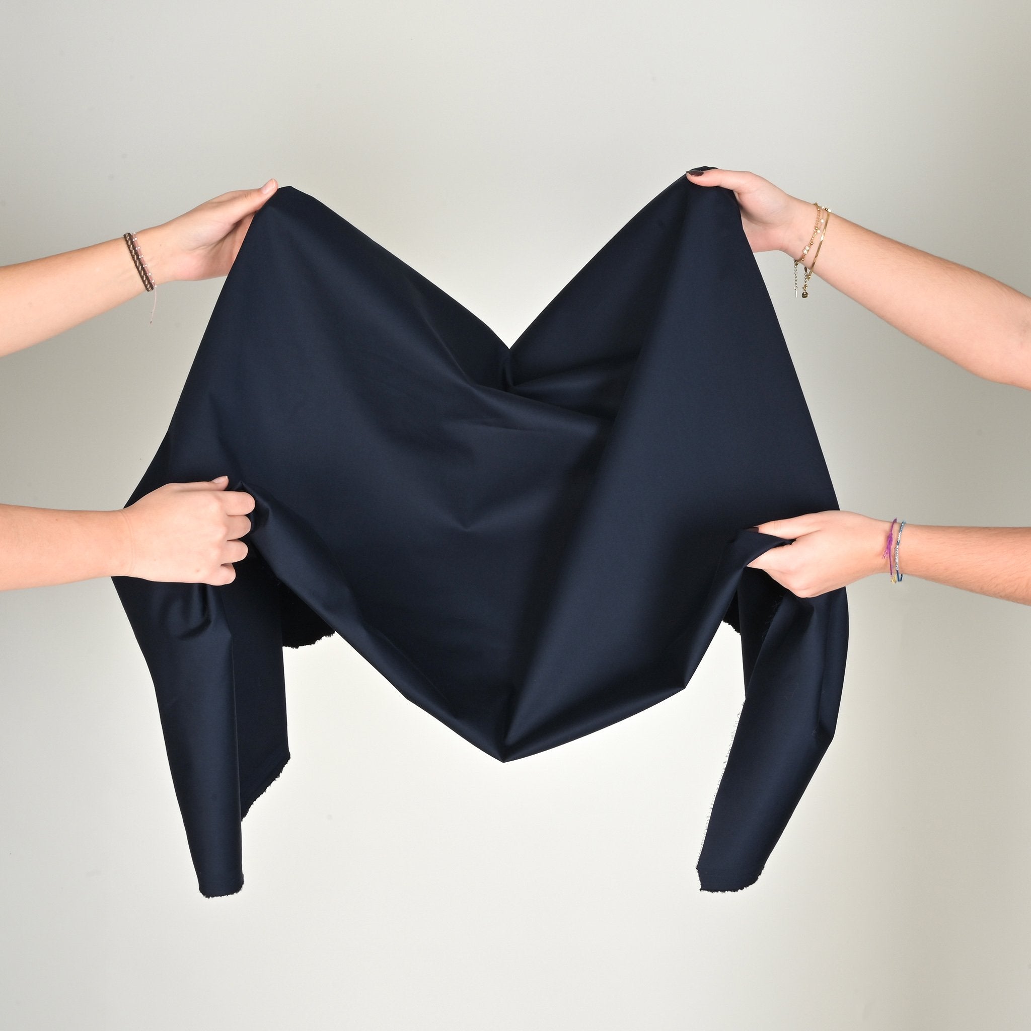 Navy Cotton Trench Fabric 78551