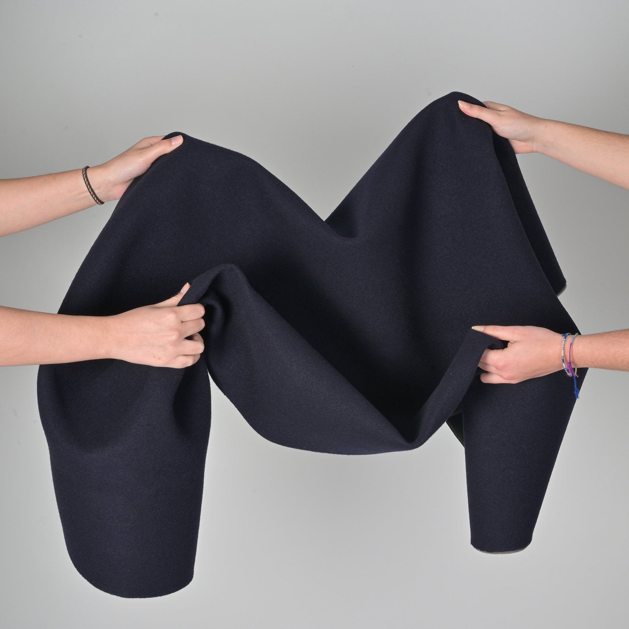 Navy Double Faced Coating Fabric 1284