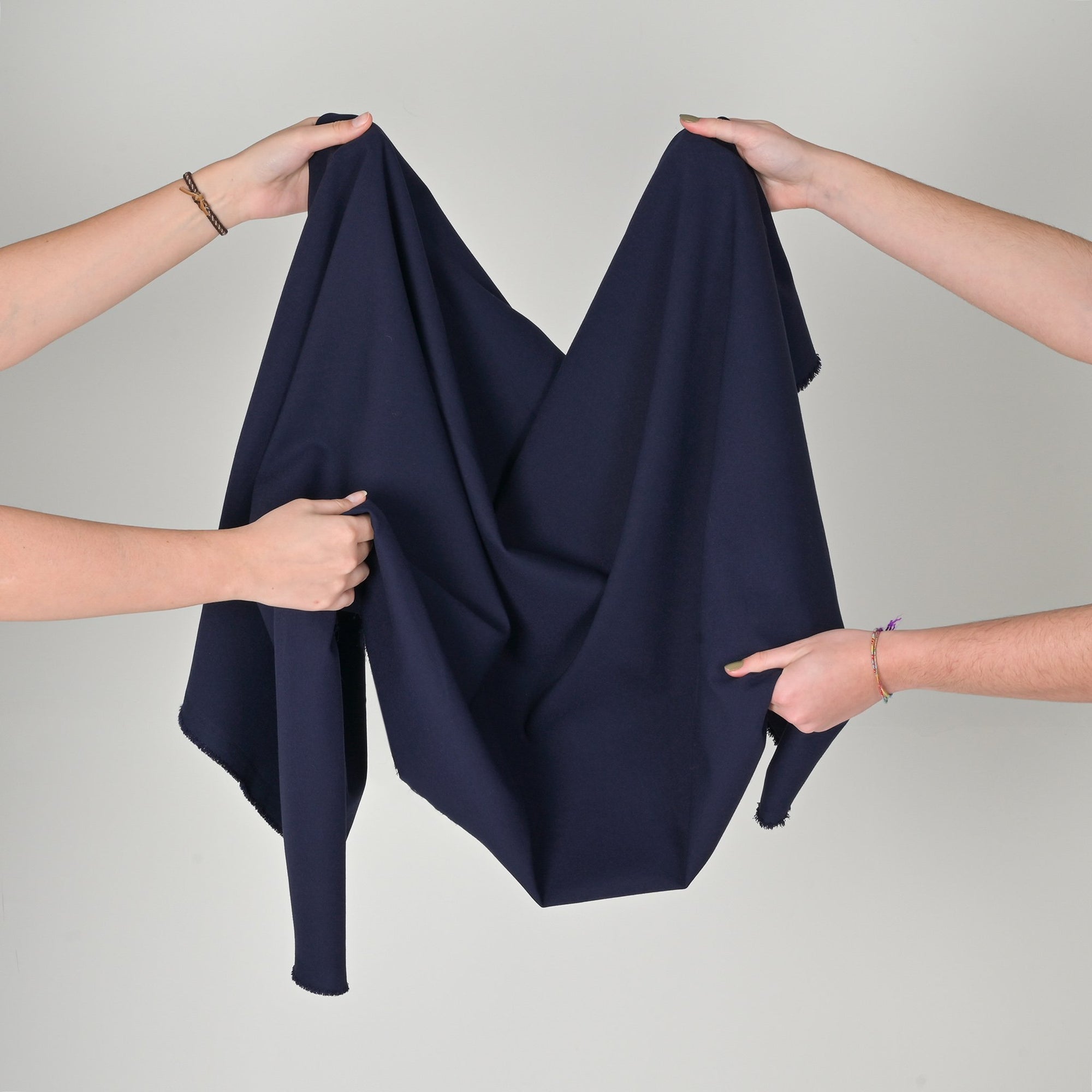 Navy Double Weave Fabric 11091