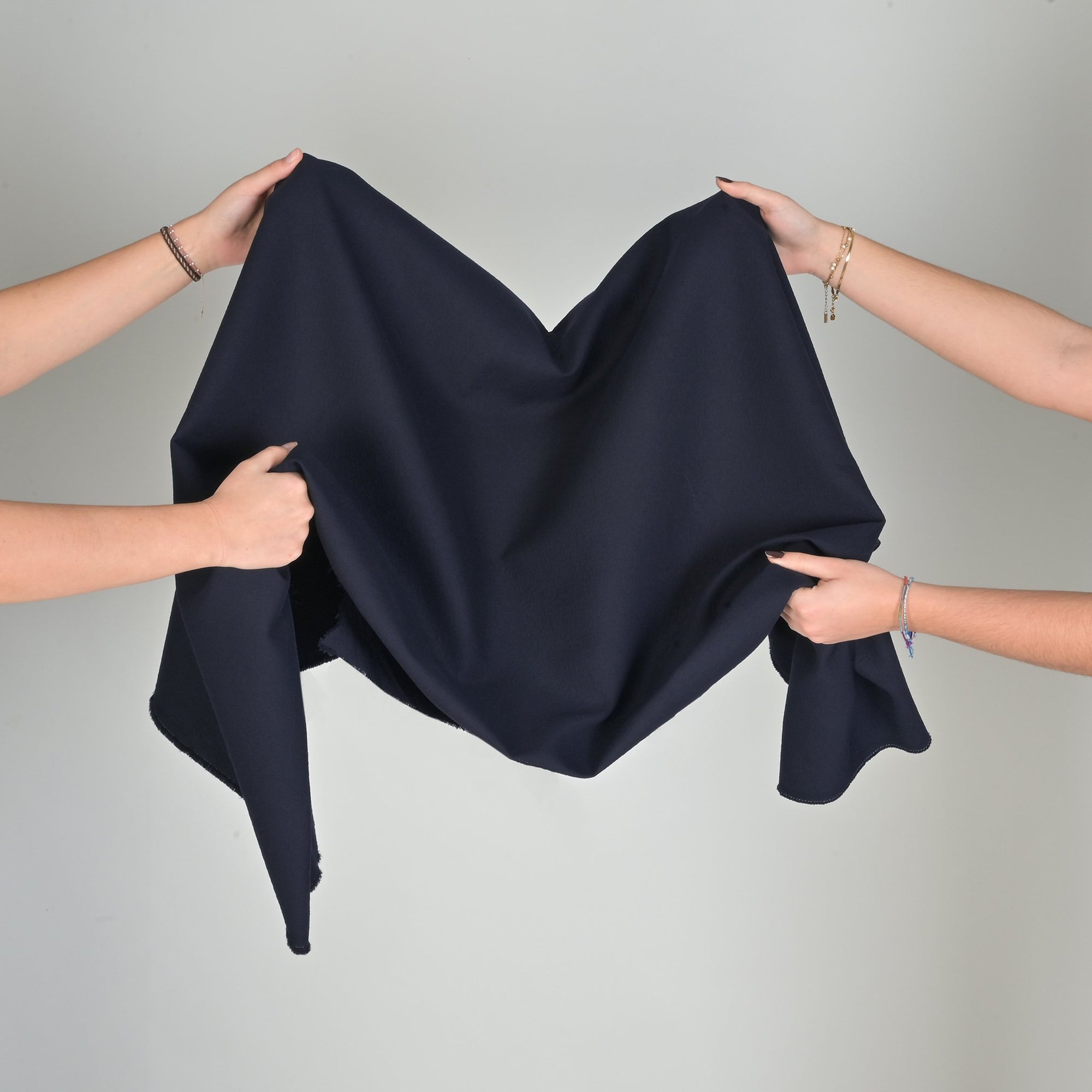 Navy Double Weave Fabric 3299