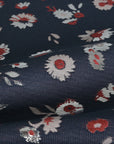 Navy Floral Jacquard Fabric 78483