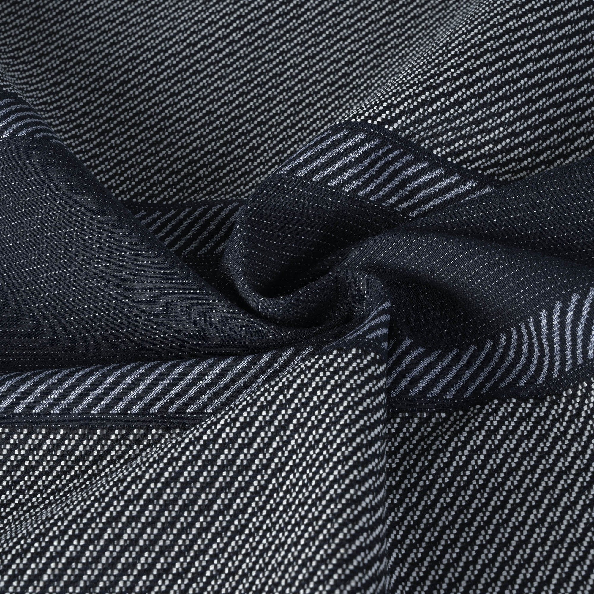 Navy Jacquard Fabric 1187