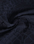 Navy Jacquard Fabric 74994