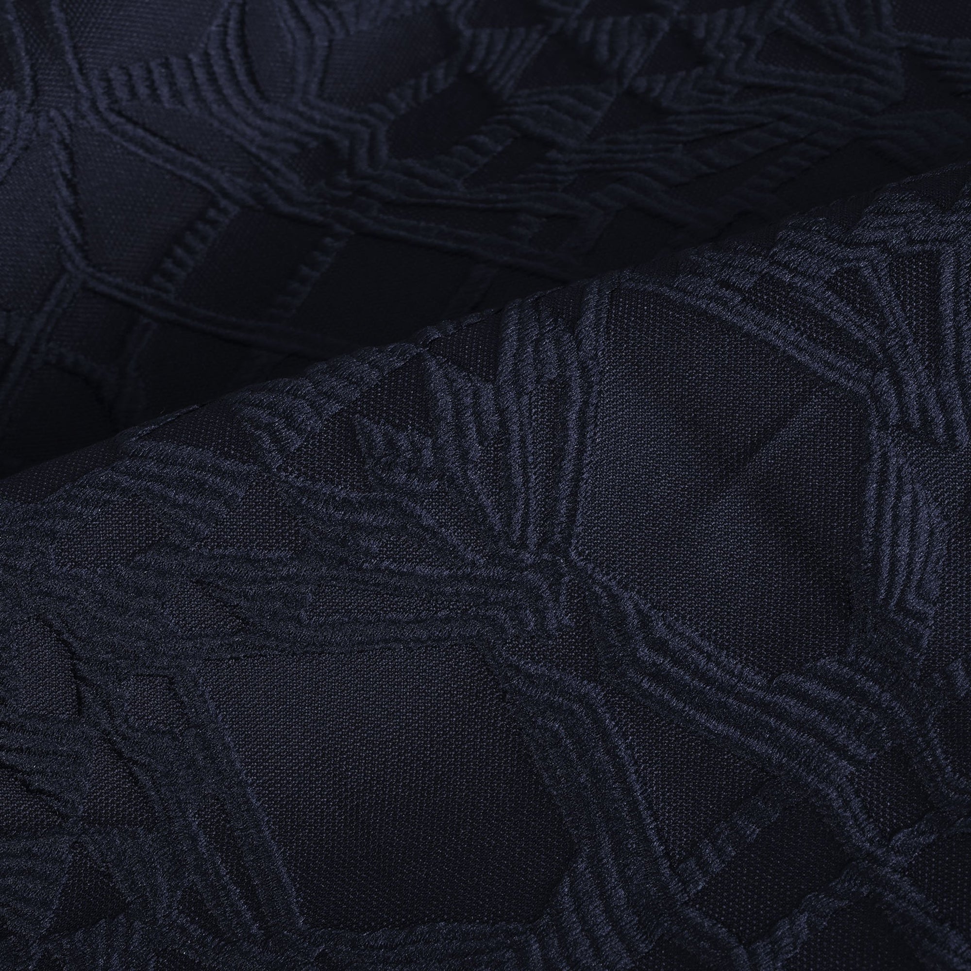 Navy Jacquard Fabric 74994