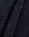 Navy Jacquard Fabric 74994