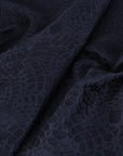 Navy Jacquard Fabric 74994