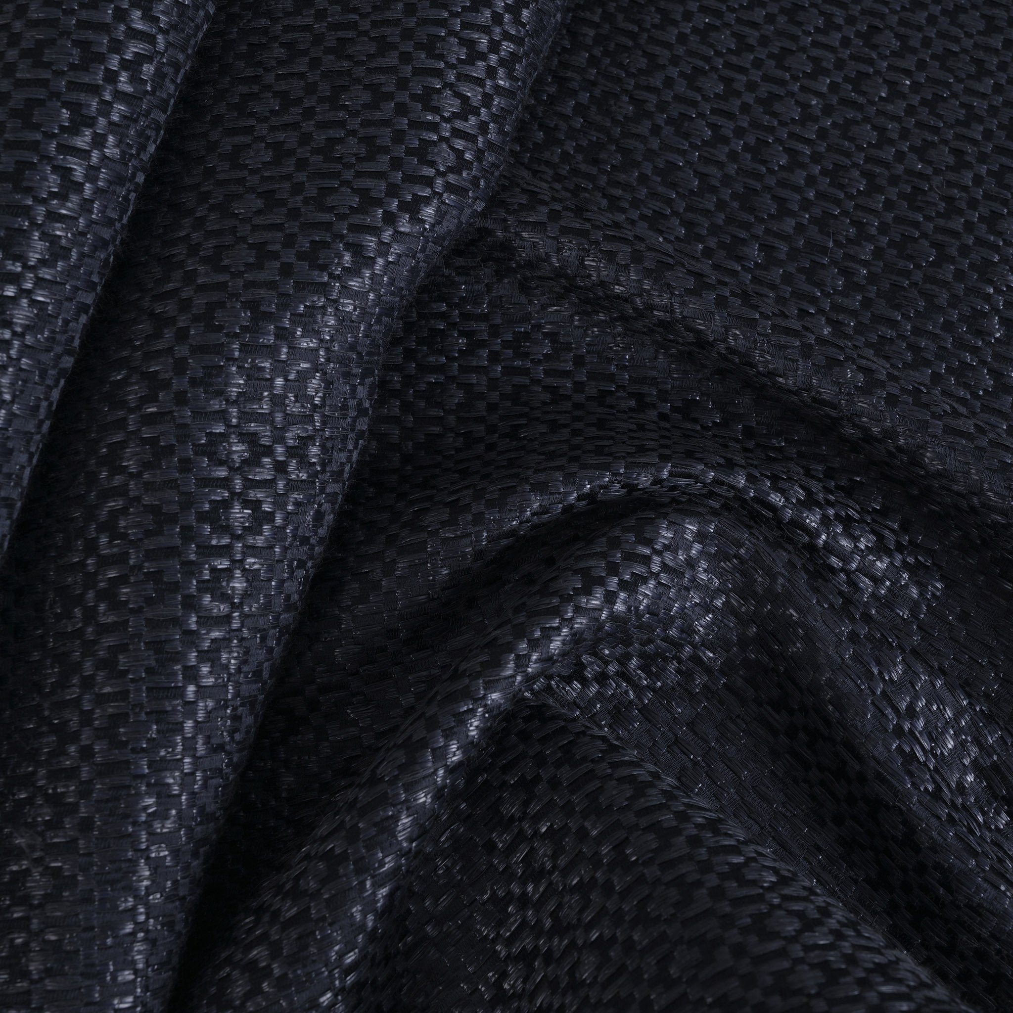 Navy Jacquard Fabric 95242