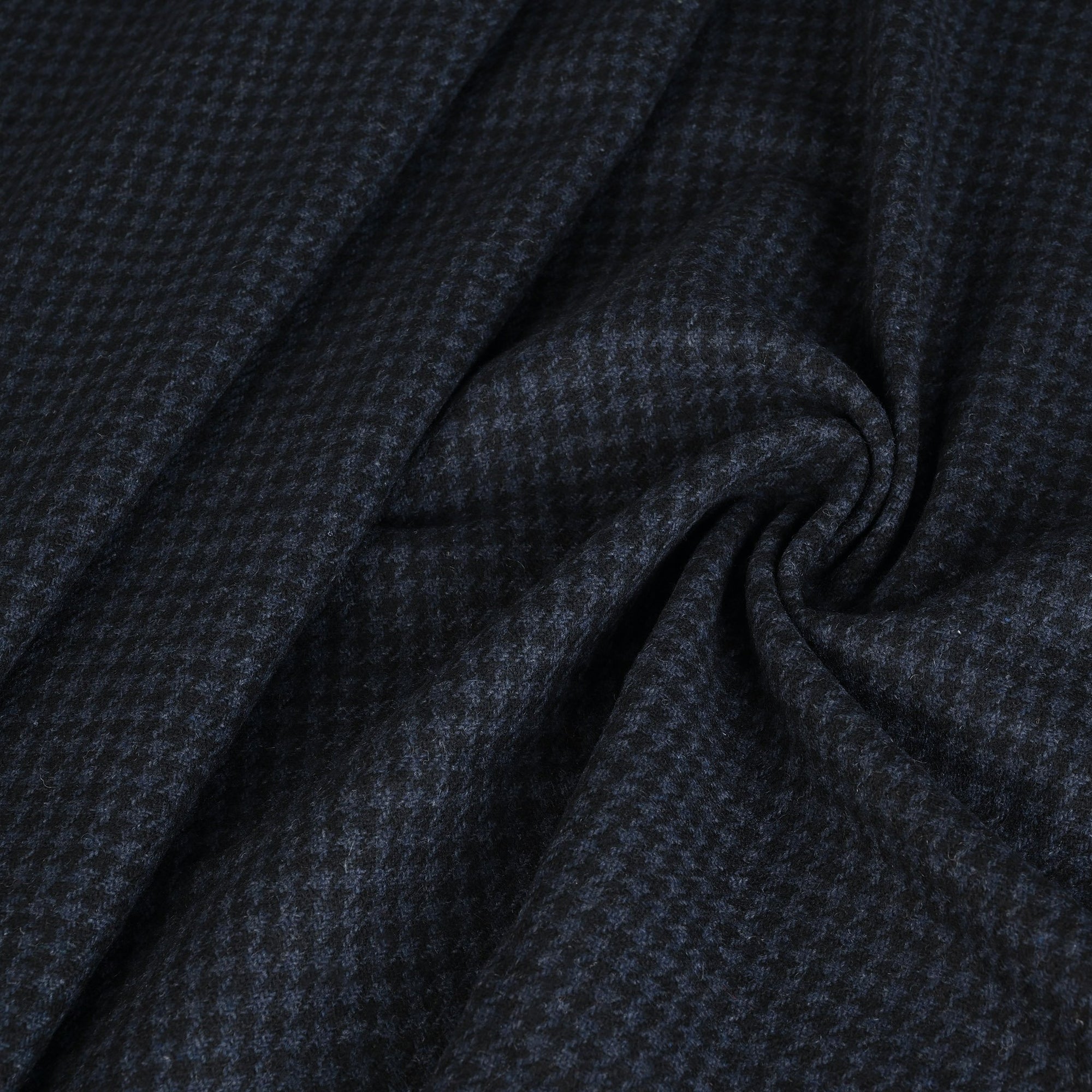 Navy Pied-De-Poule Coating Fabric 3417