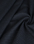 Navy Pied-De-Poule Coating Fabric 3417