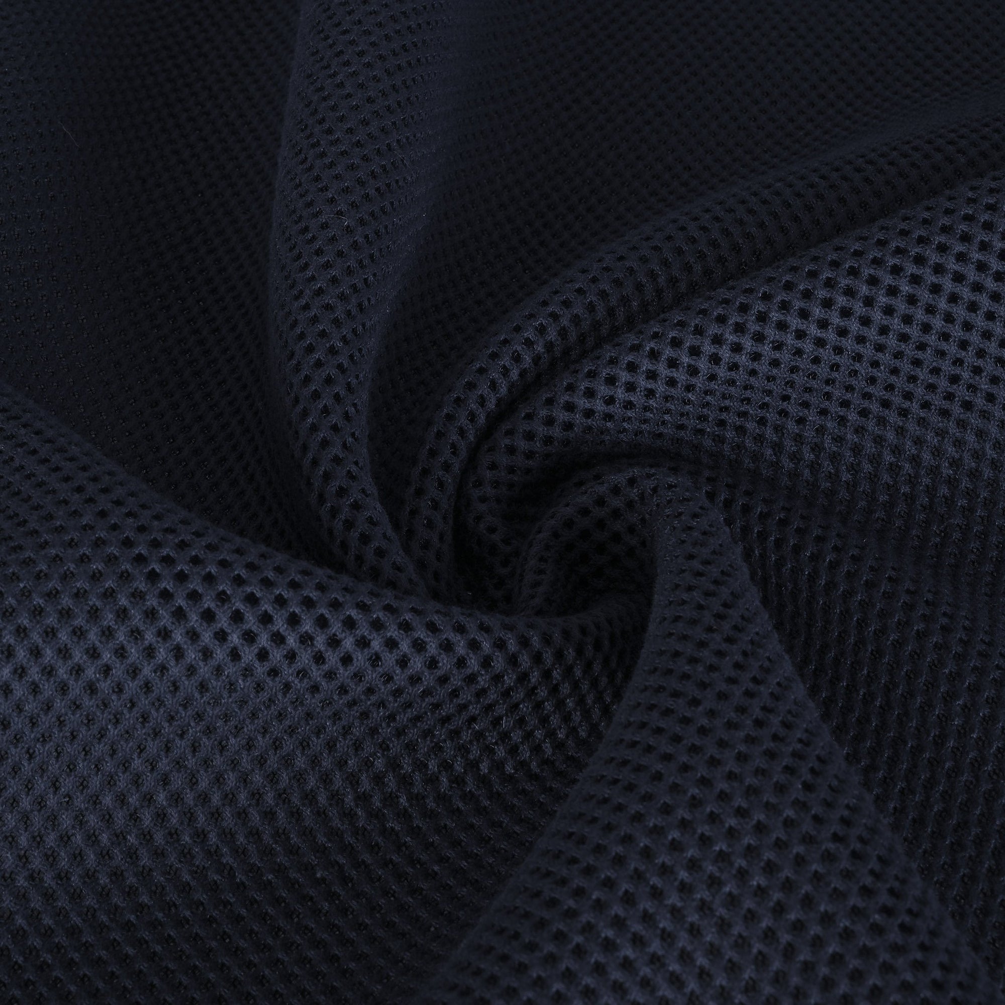 Navy Punctured Mesh Fabric 77023