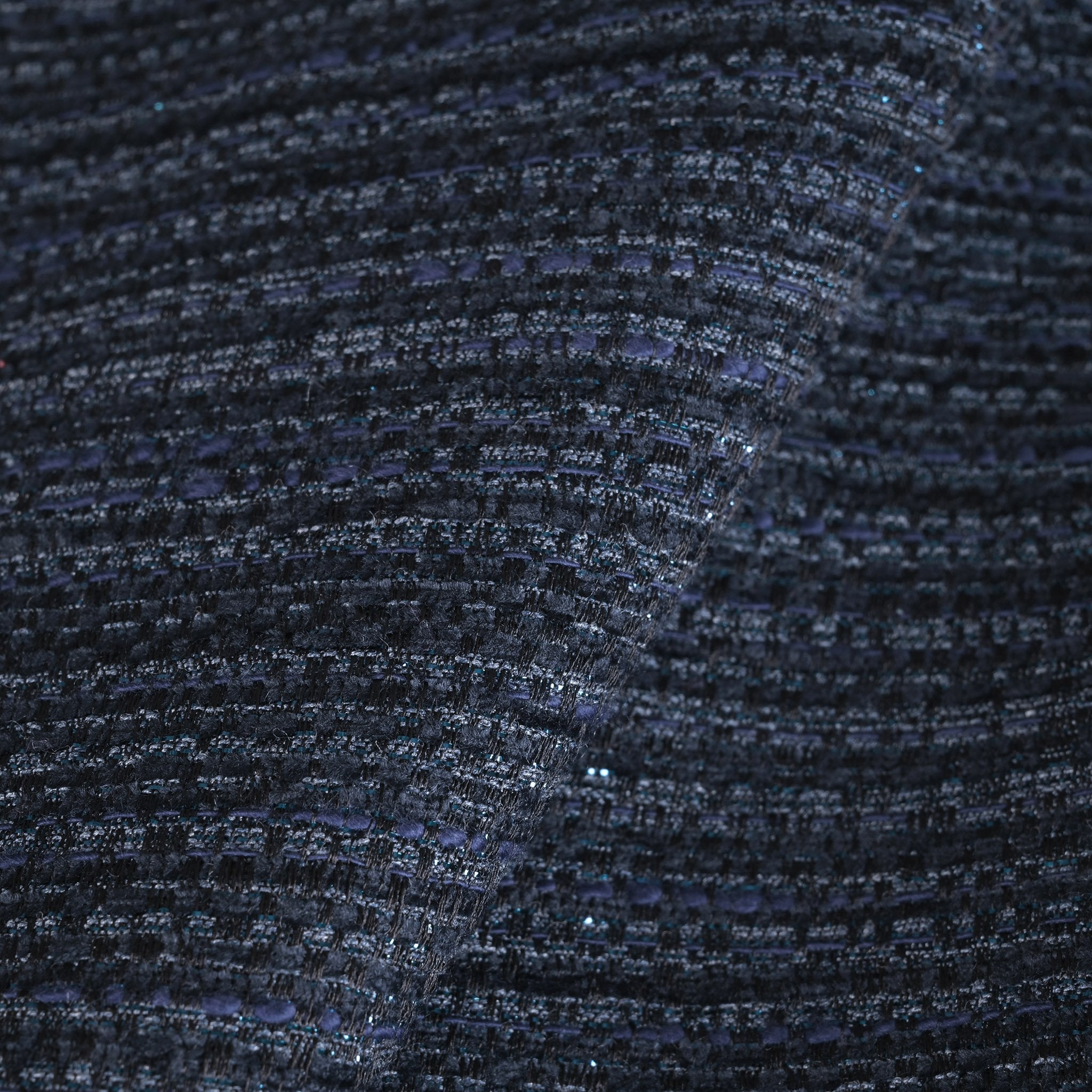 Navy Shiny Striped Jacquard 96927